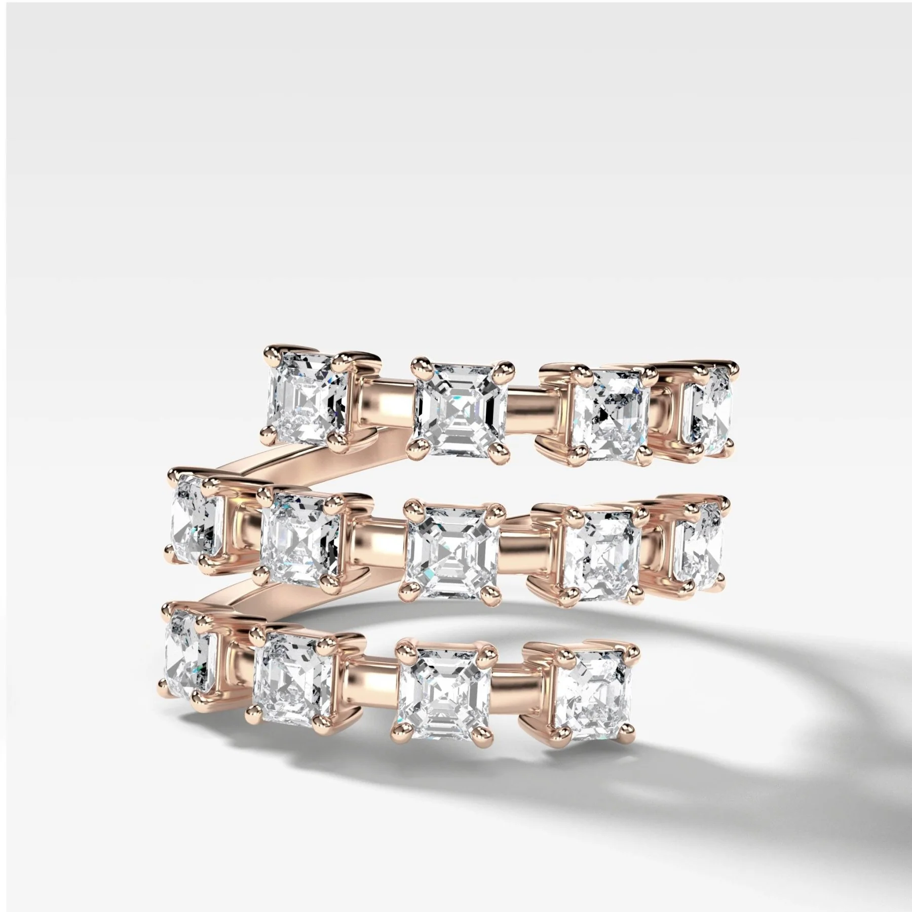 Asscher Wrap Diamond Ring - Image 3