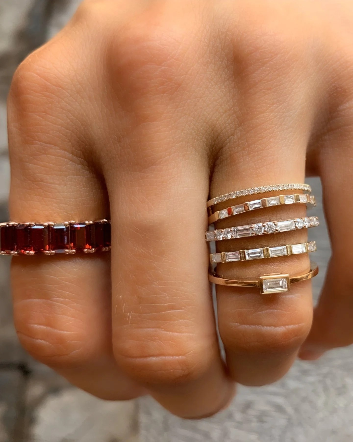 Baguette Bezel Stacker - Image 7