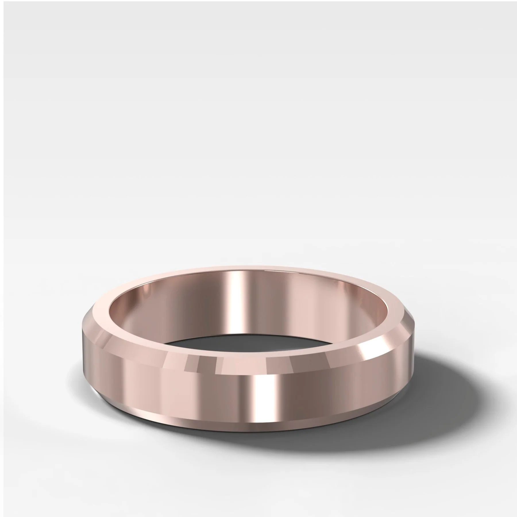 Beveled Edge Wedding Band 5mm - Image 3