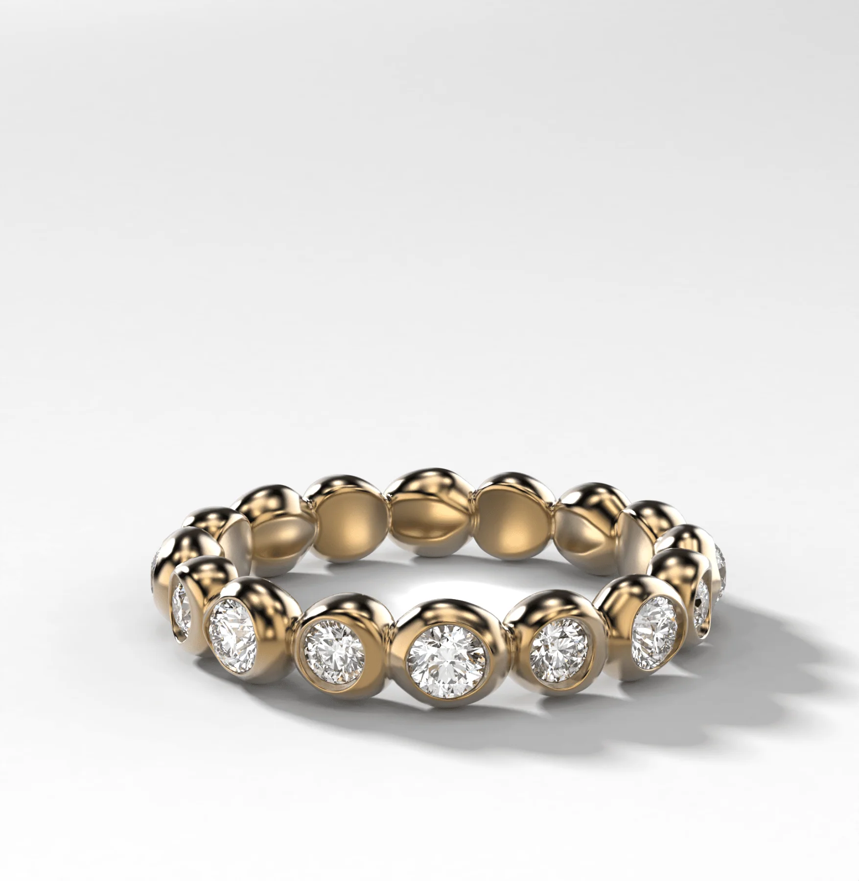 Bubble Diamond Eternity Band