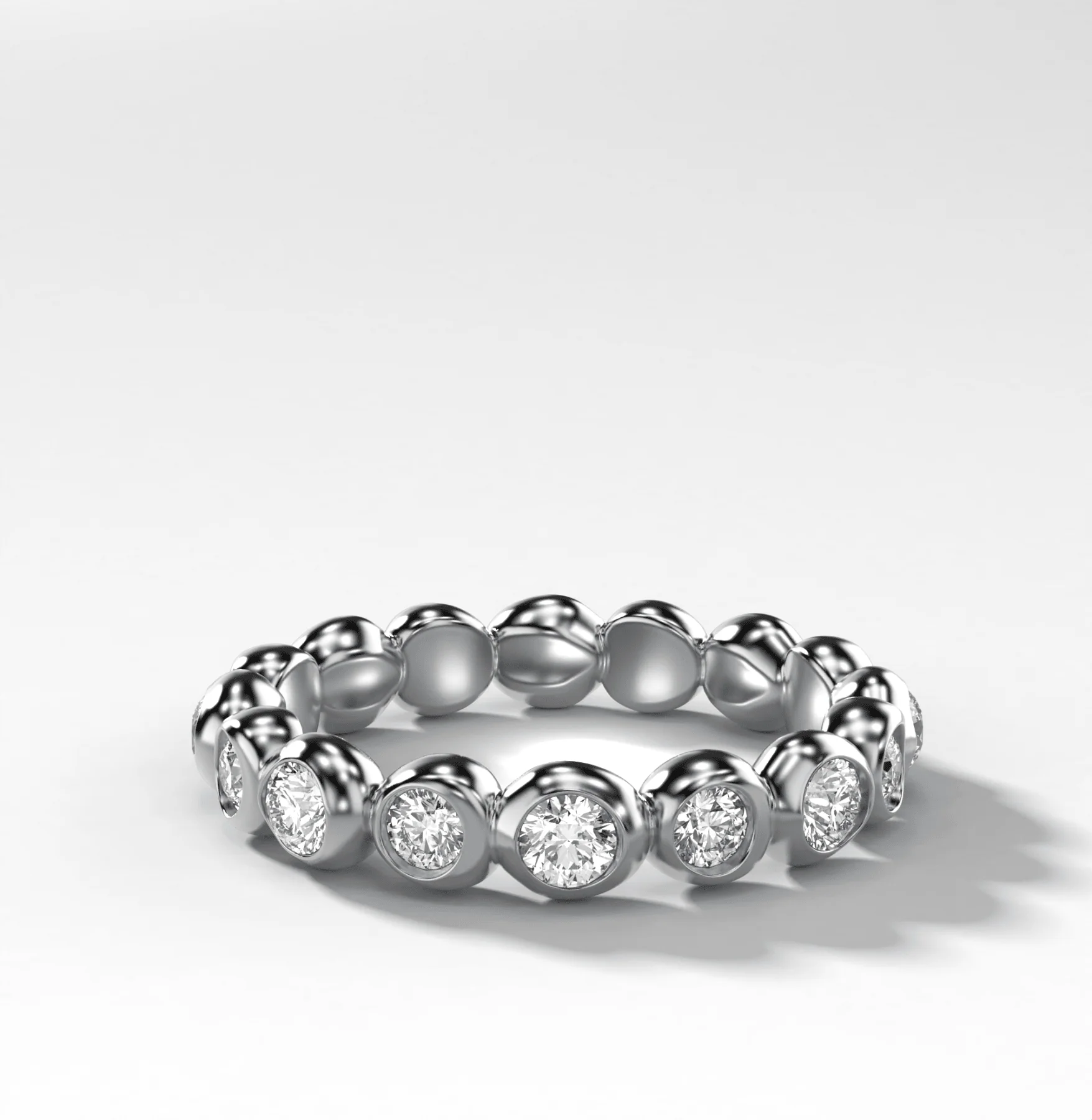 Bubble Diamond Eternity Band - Image 3