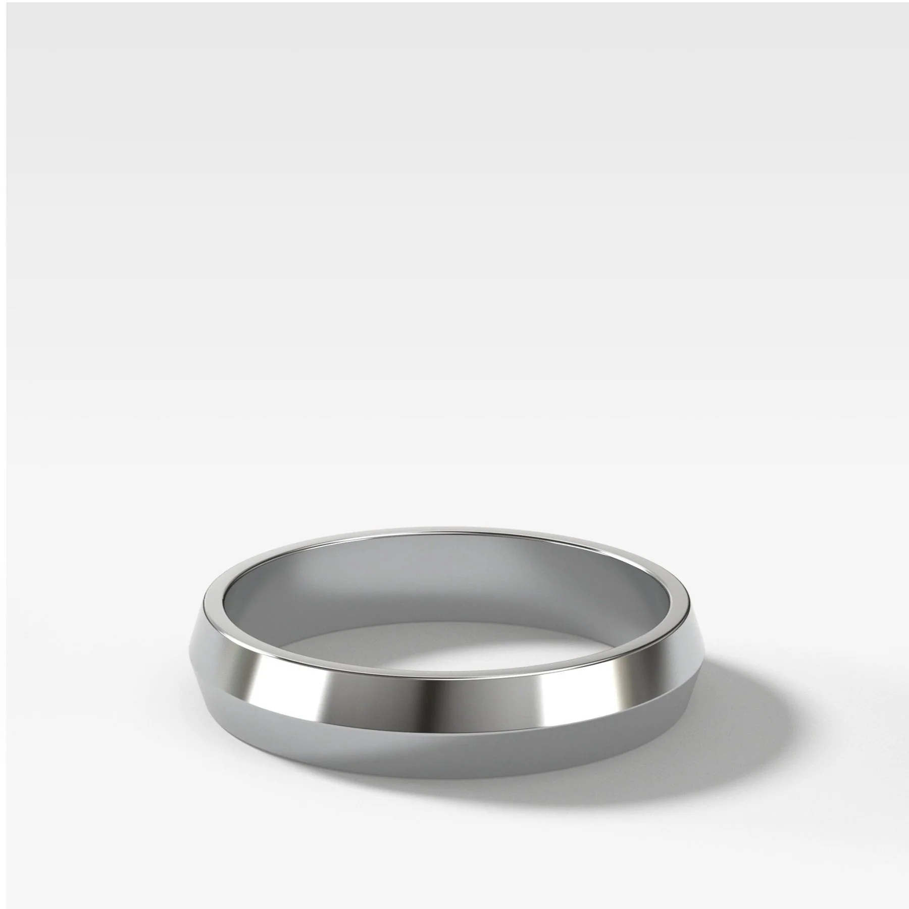 Butter Knife Edge Wedding Band (4mm) - Image 4