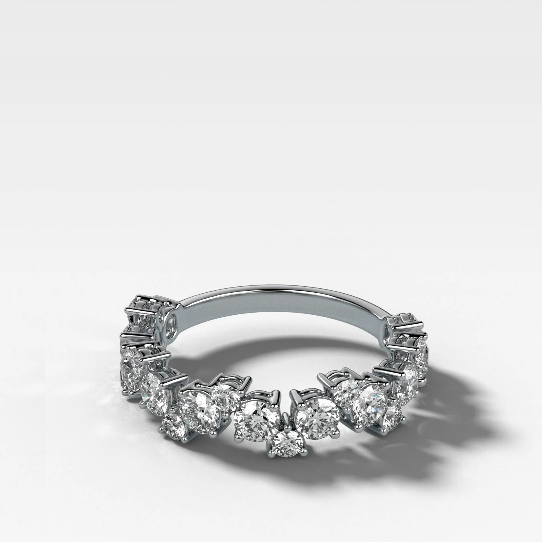Celestial Round Diamond Wedding Band - Image 2