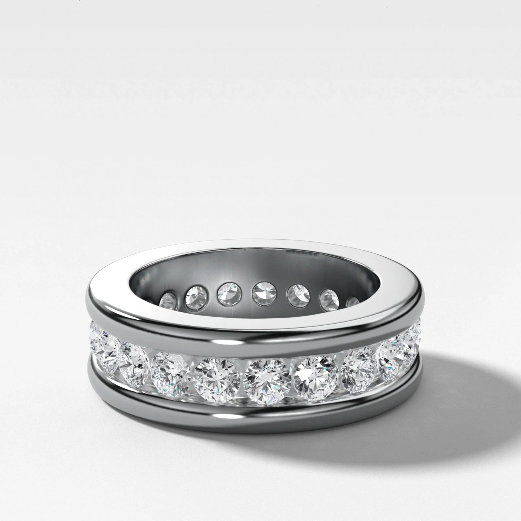 Chunky Channel Set Eternity band - Image 3