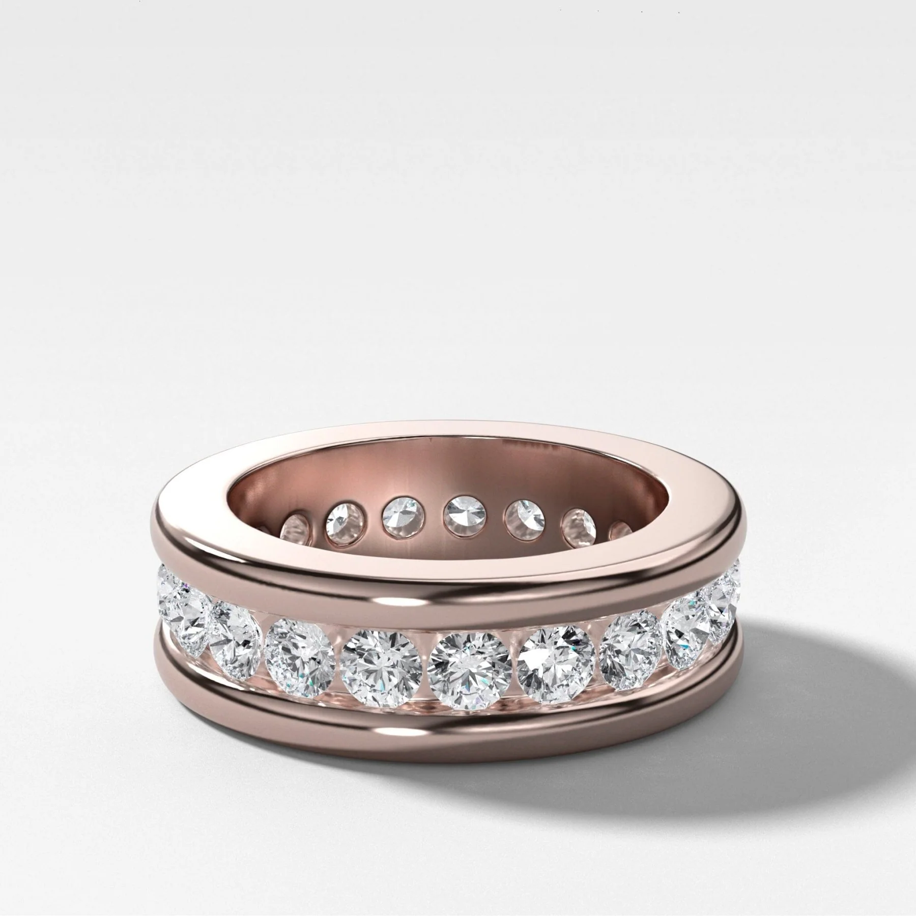 Chunky Channel Set Eternity band - Image 4