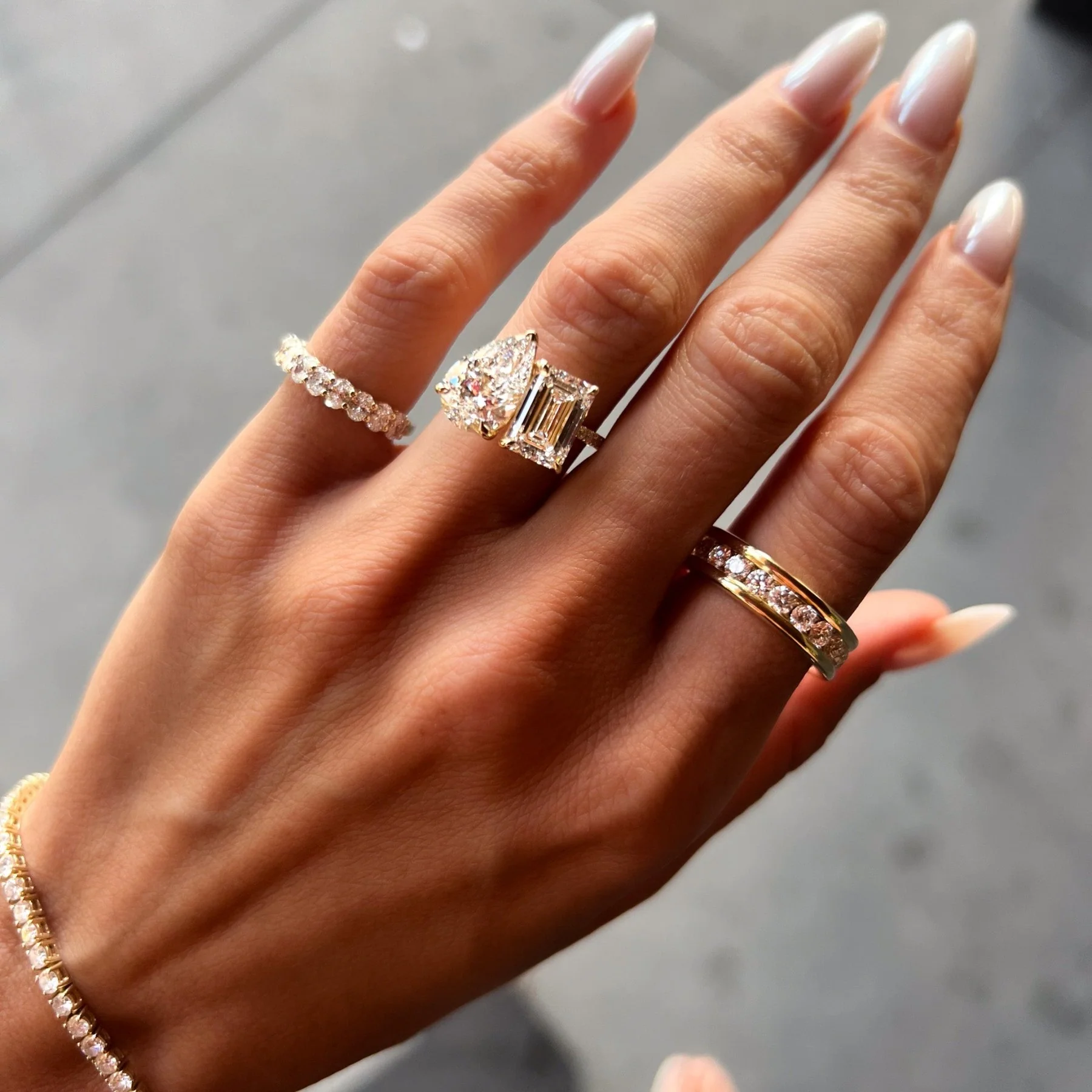 Chunky Channel Set Eternity band - Image 5