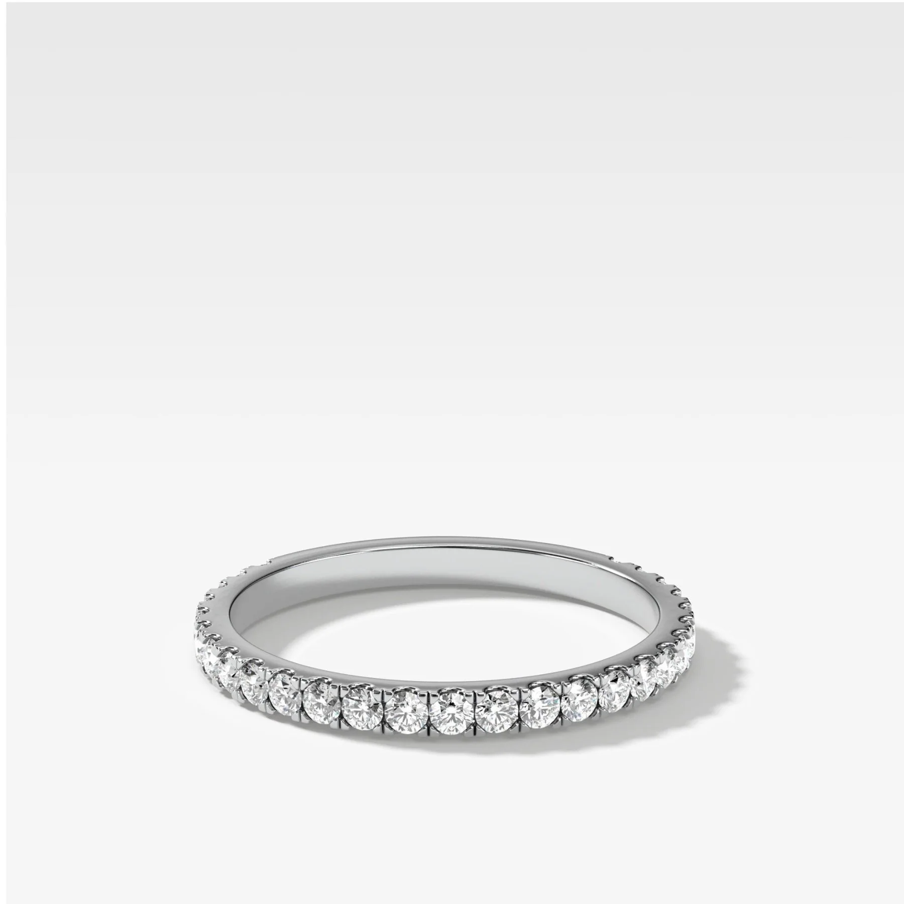 Classic Pavé Diamond Wedding Band - Image 3