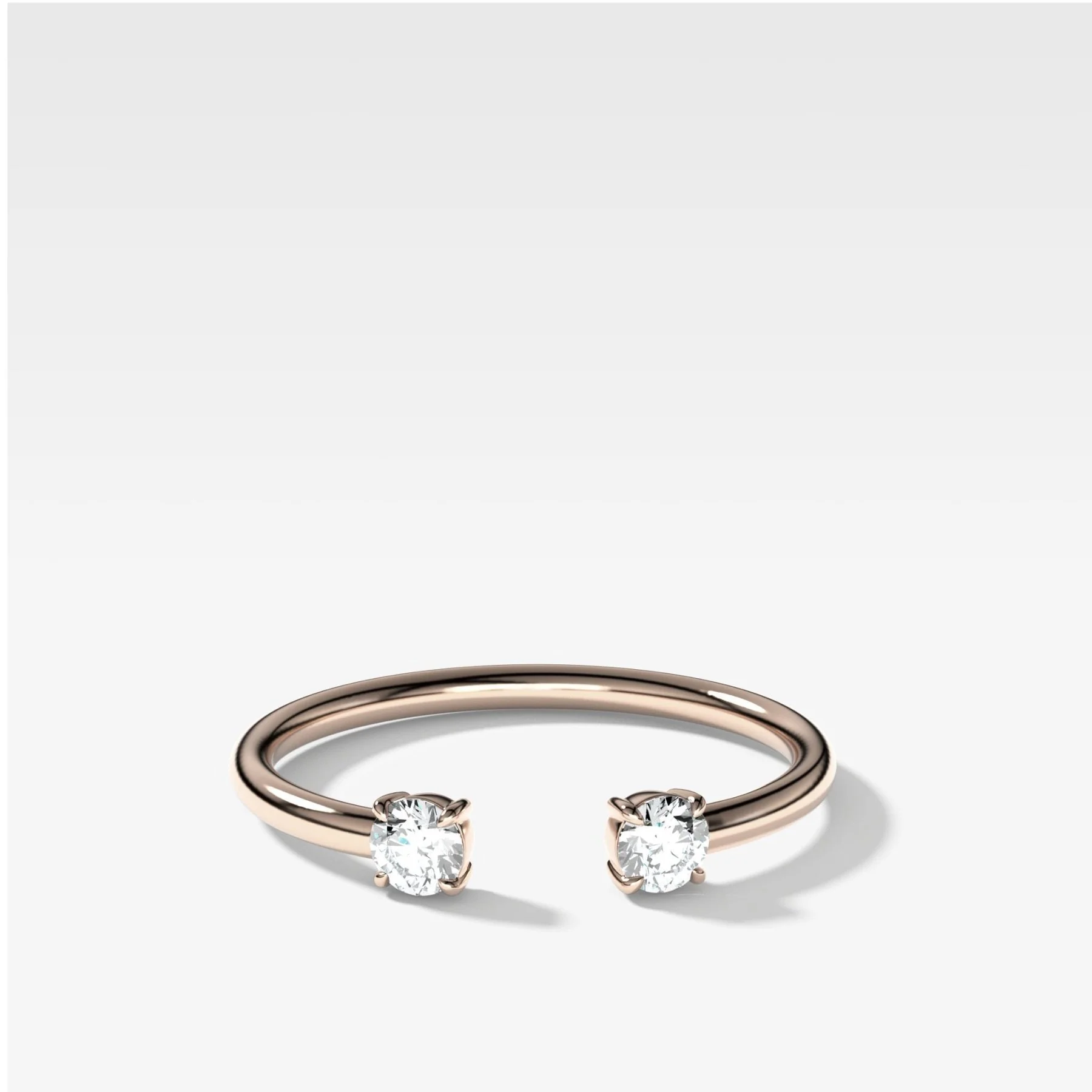 Claw Diamond Band: Negative Space Ring - Image 3