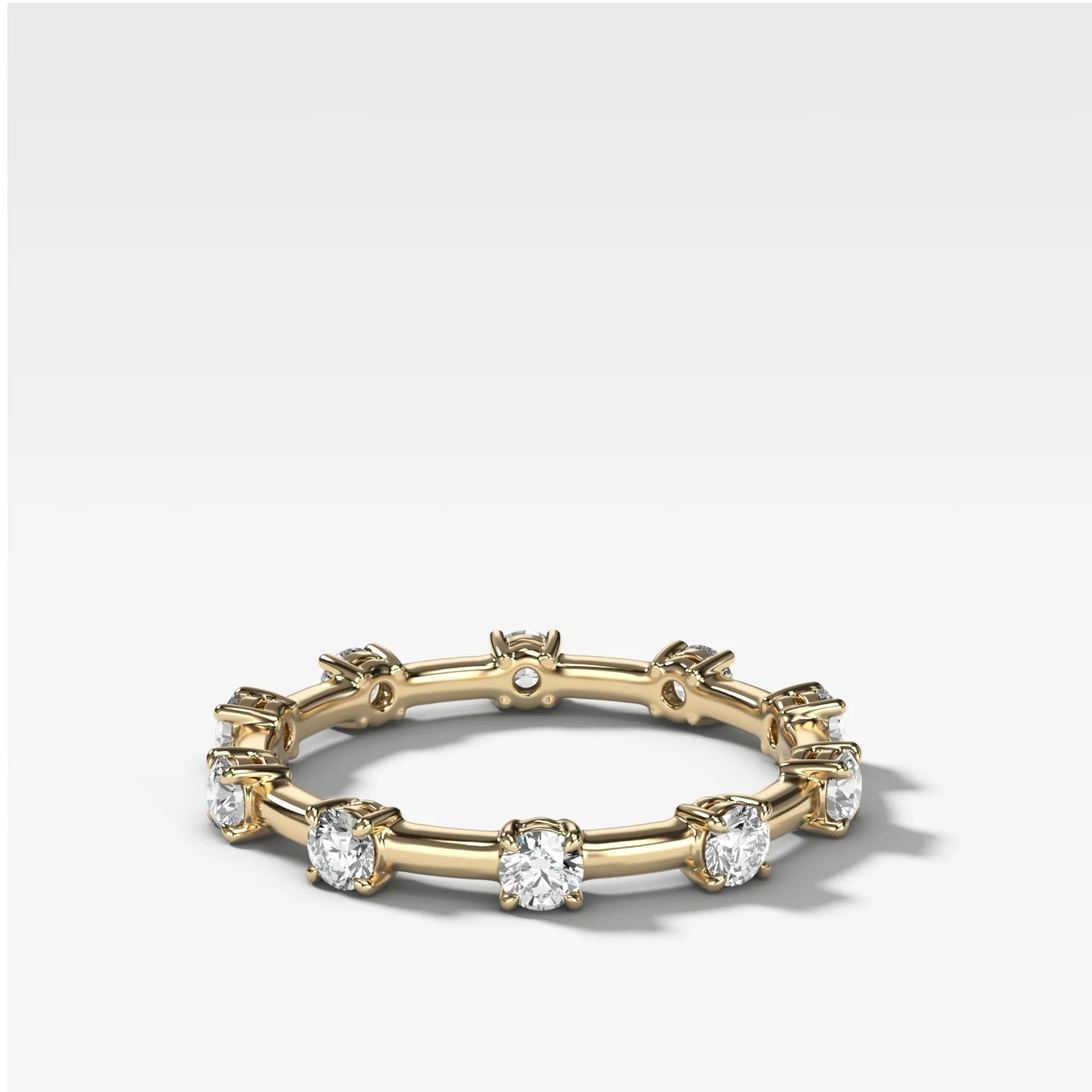 Claw Diamond Band: Spaced Eternity Band