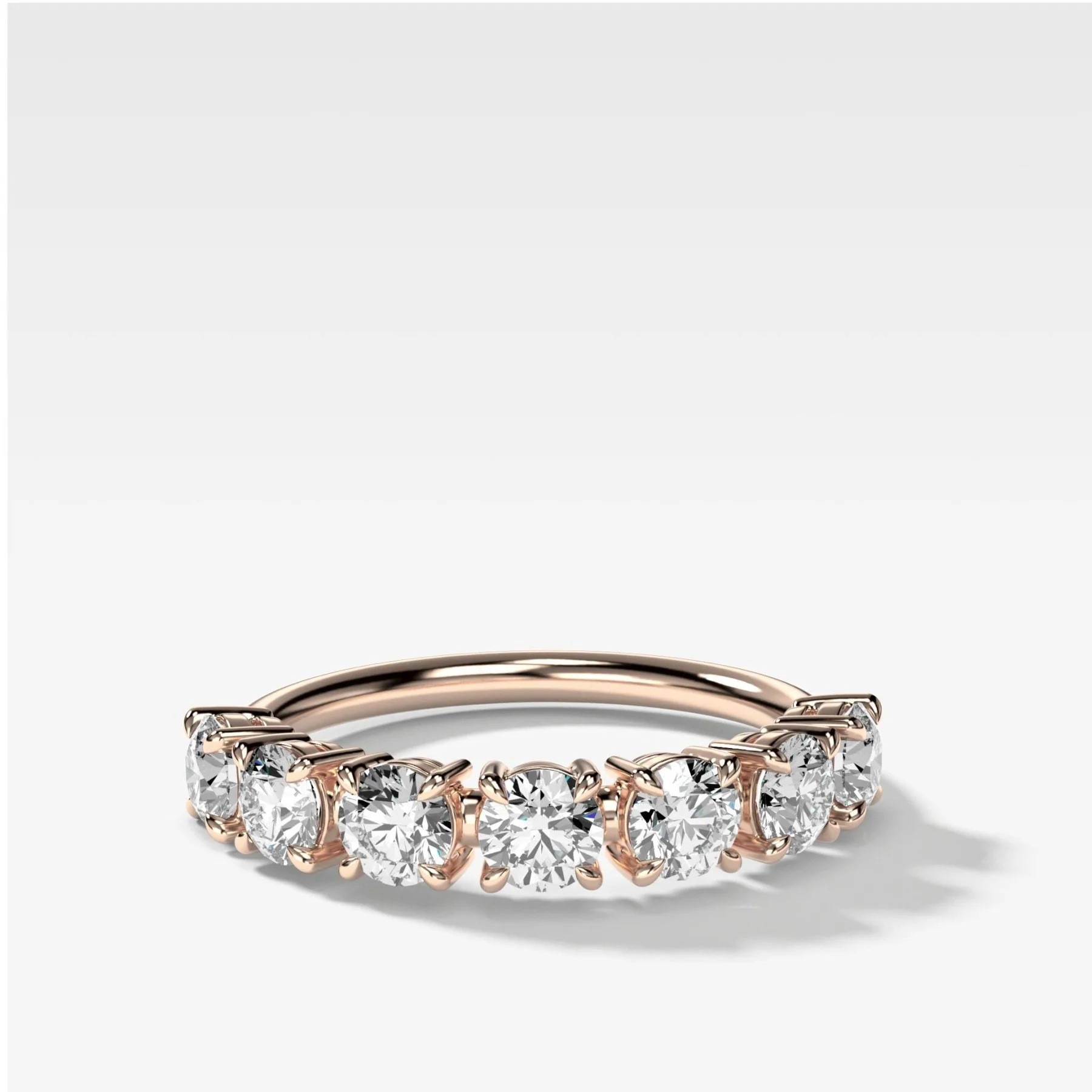 Claw Diamond Wedding Band: Jumbo Seven Stones - Image 4