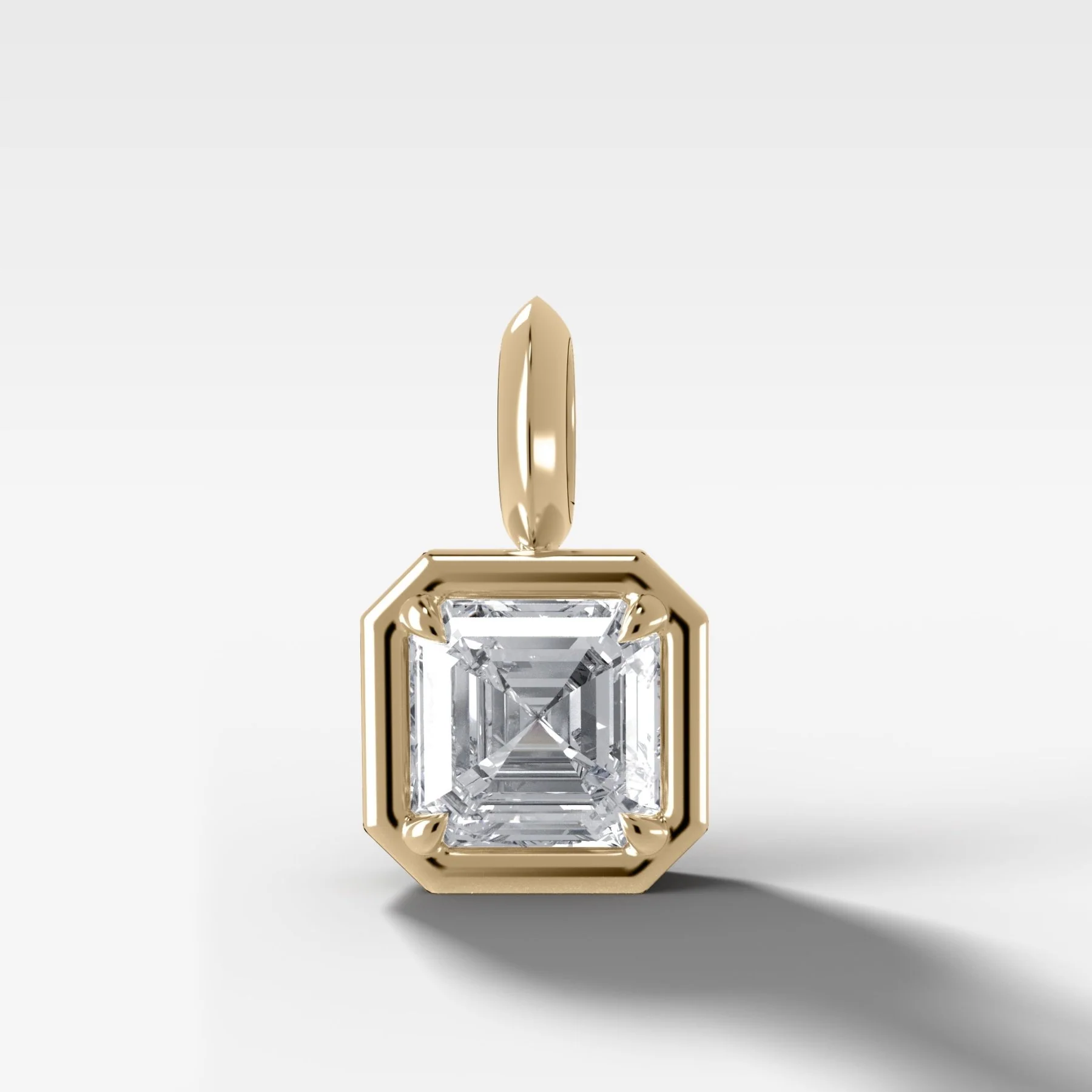 Club Asscher Attachable Diamond Pendant