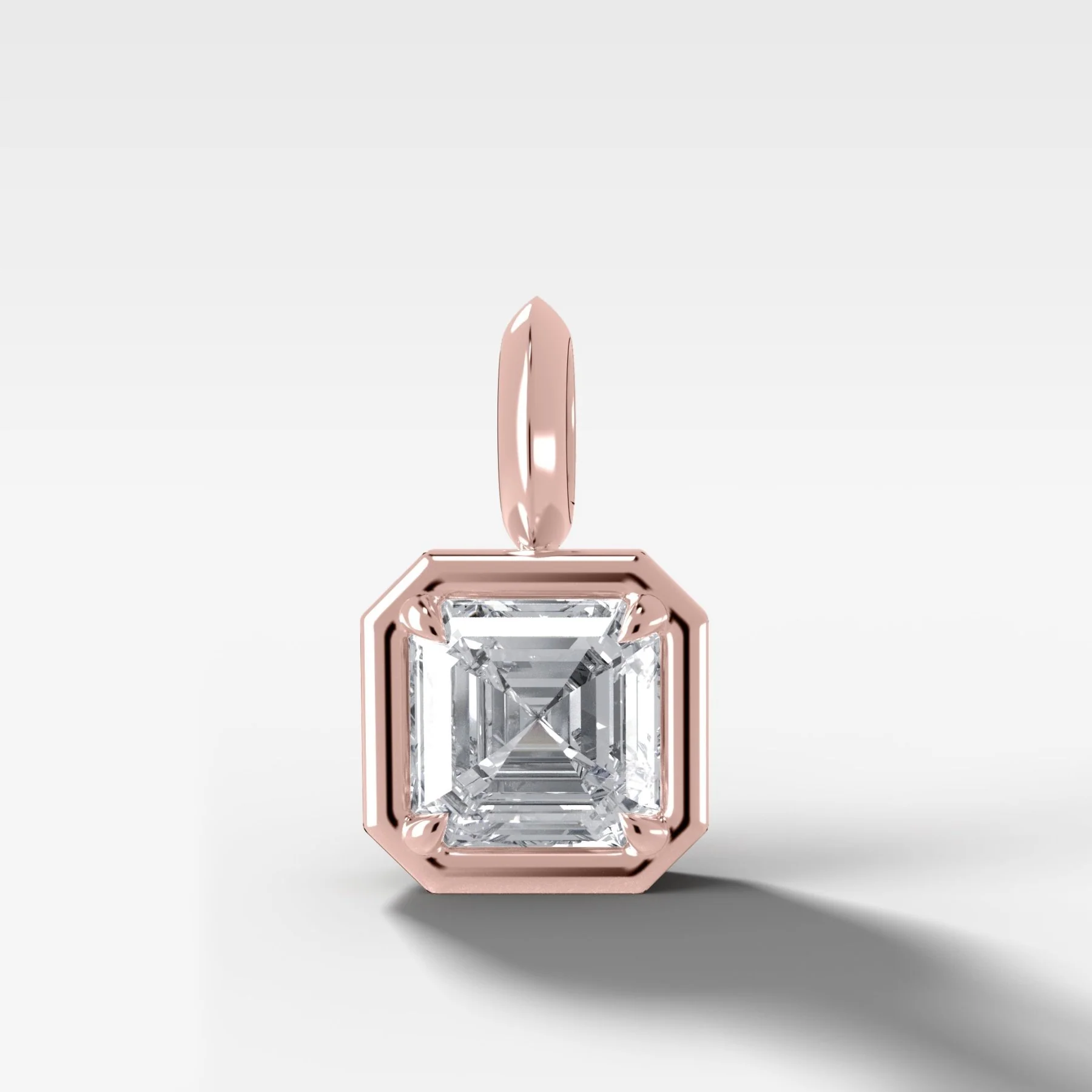 Club Asscher Attachable Diamond Pendant - Image 4