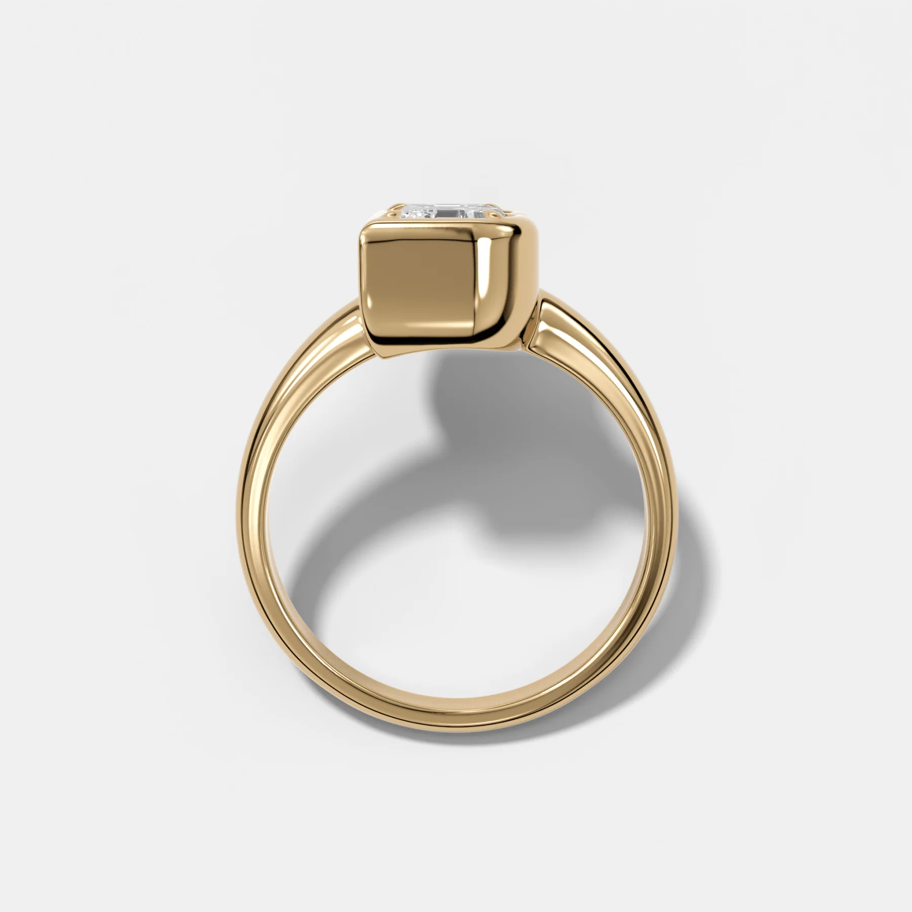 Club Diamond Initial Ring - Letter B - Image 2
