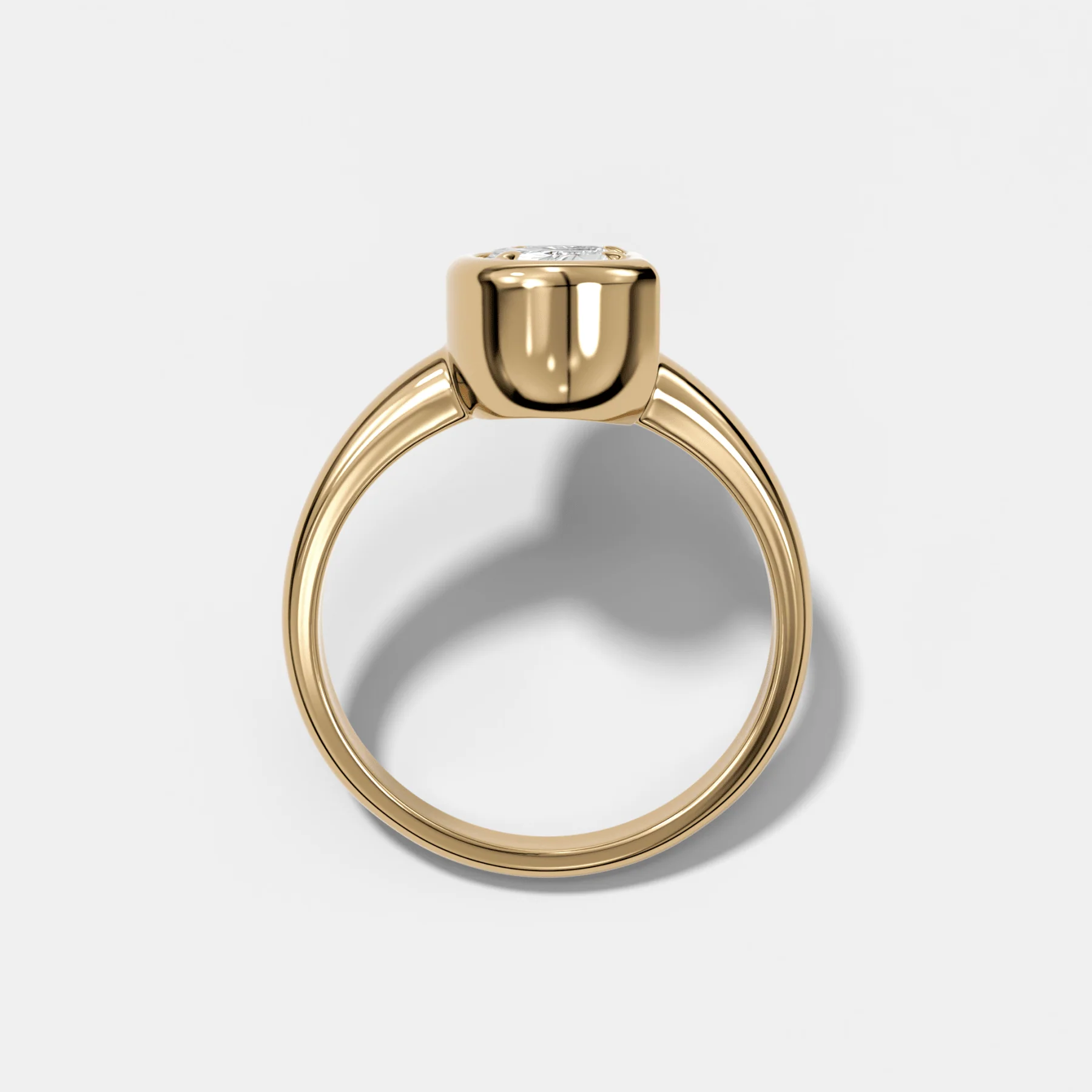 Club Diamond Initial Ring - Letter C - Image 2