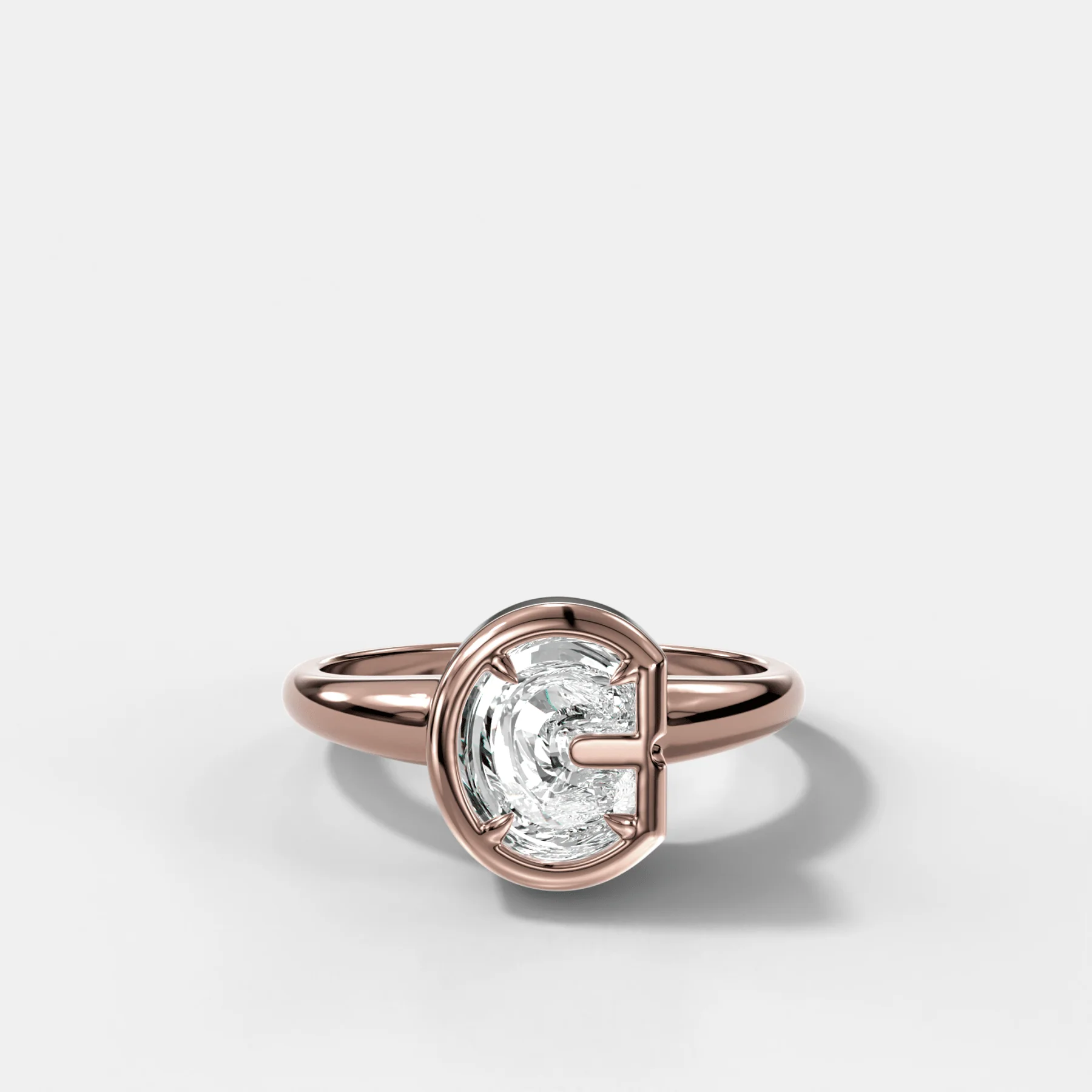 Club Diamond Initial Ring - Letter C - Image 4