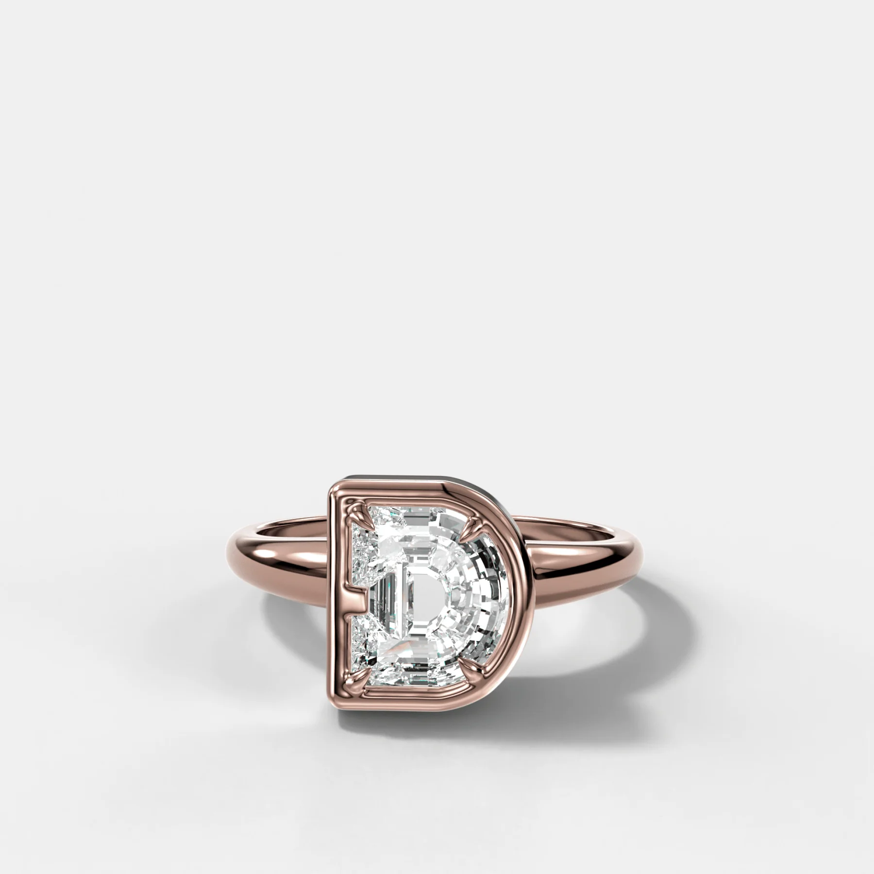 Club Diamond Initial Ring - Letter D - Image 4
