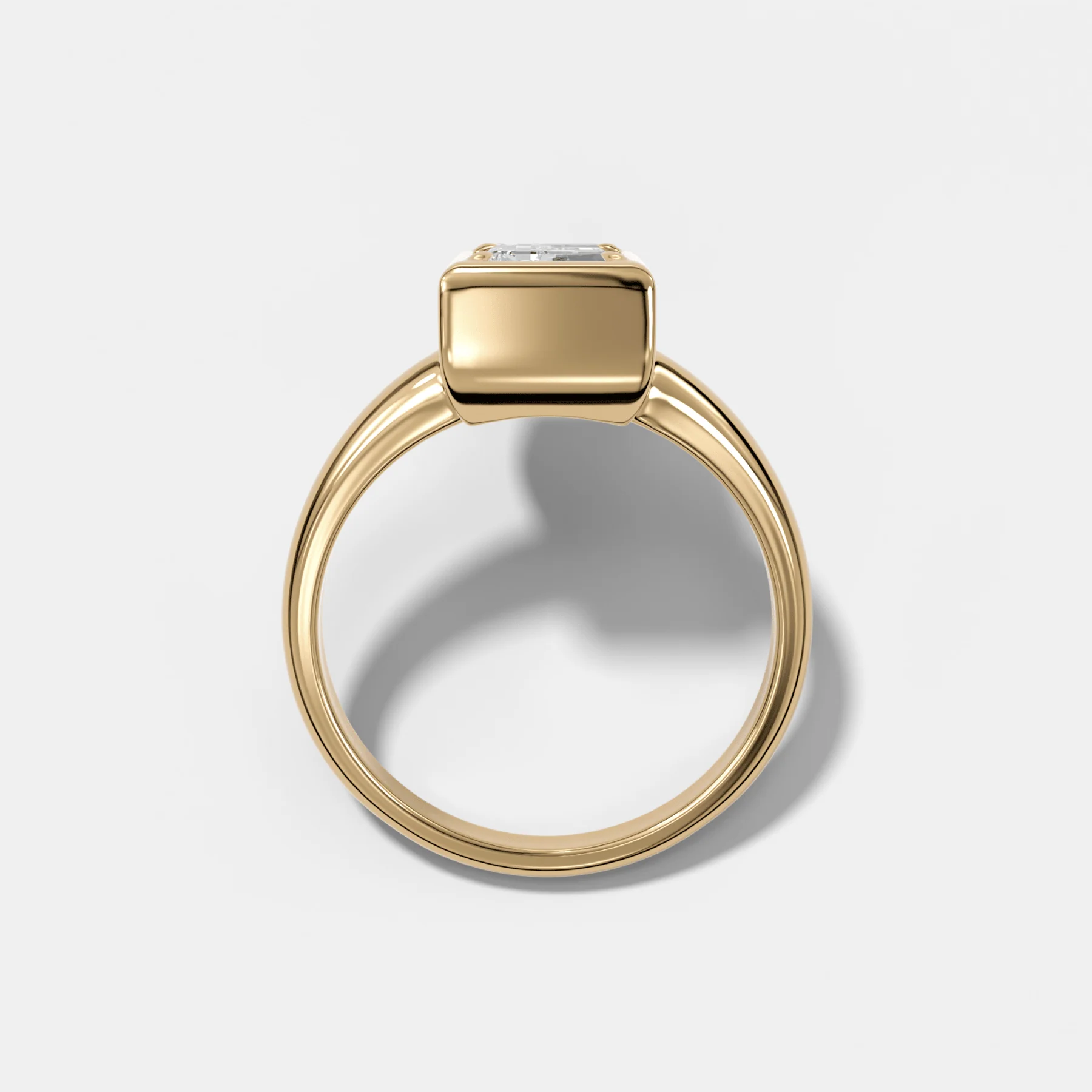 Club Diamond Initial Ring - Letter E - Image 2