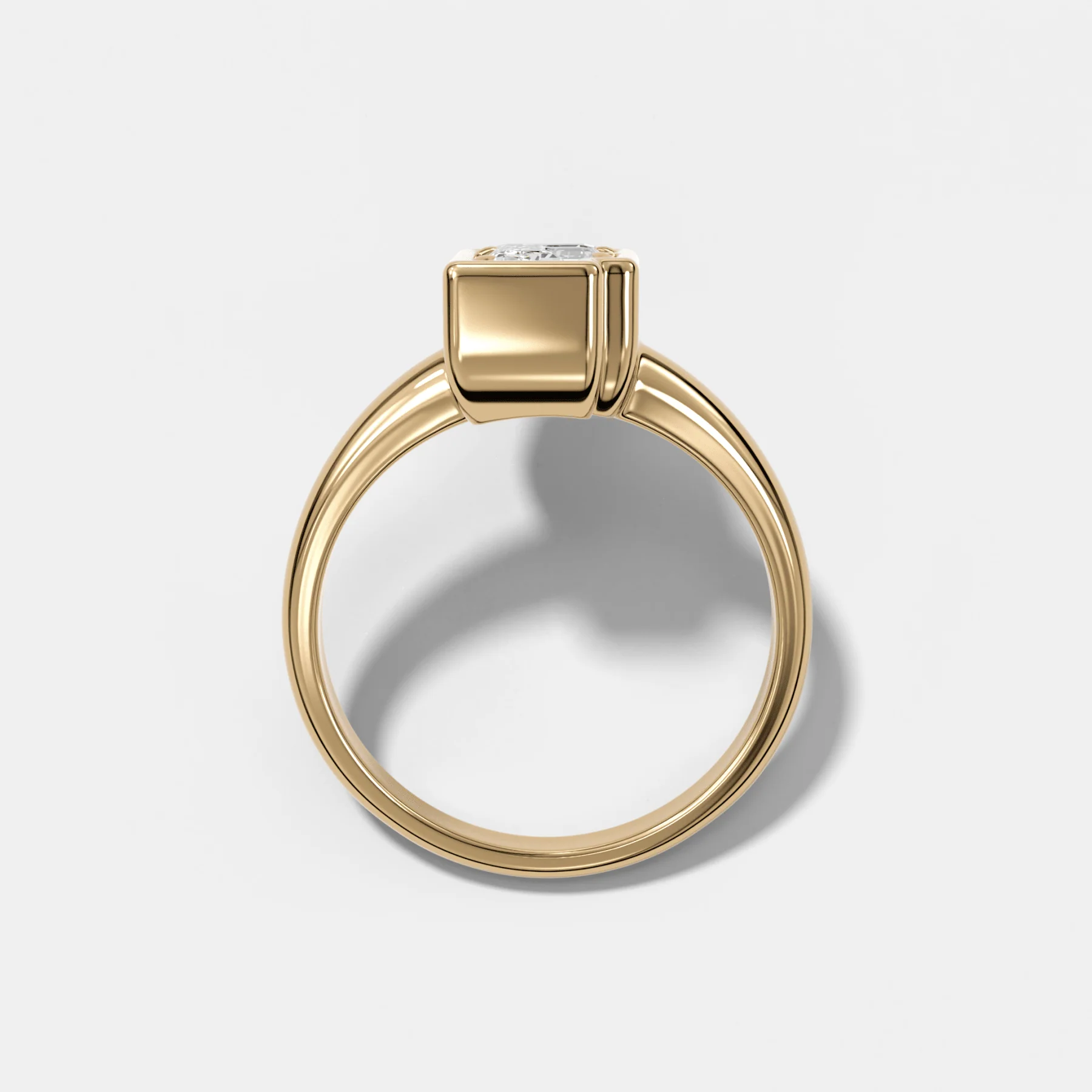 Club Diamond Initial Ring - Letter F - Image 2