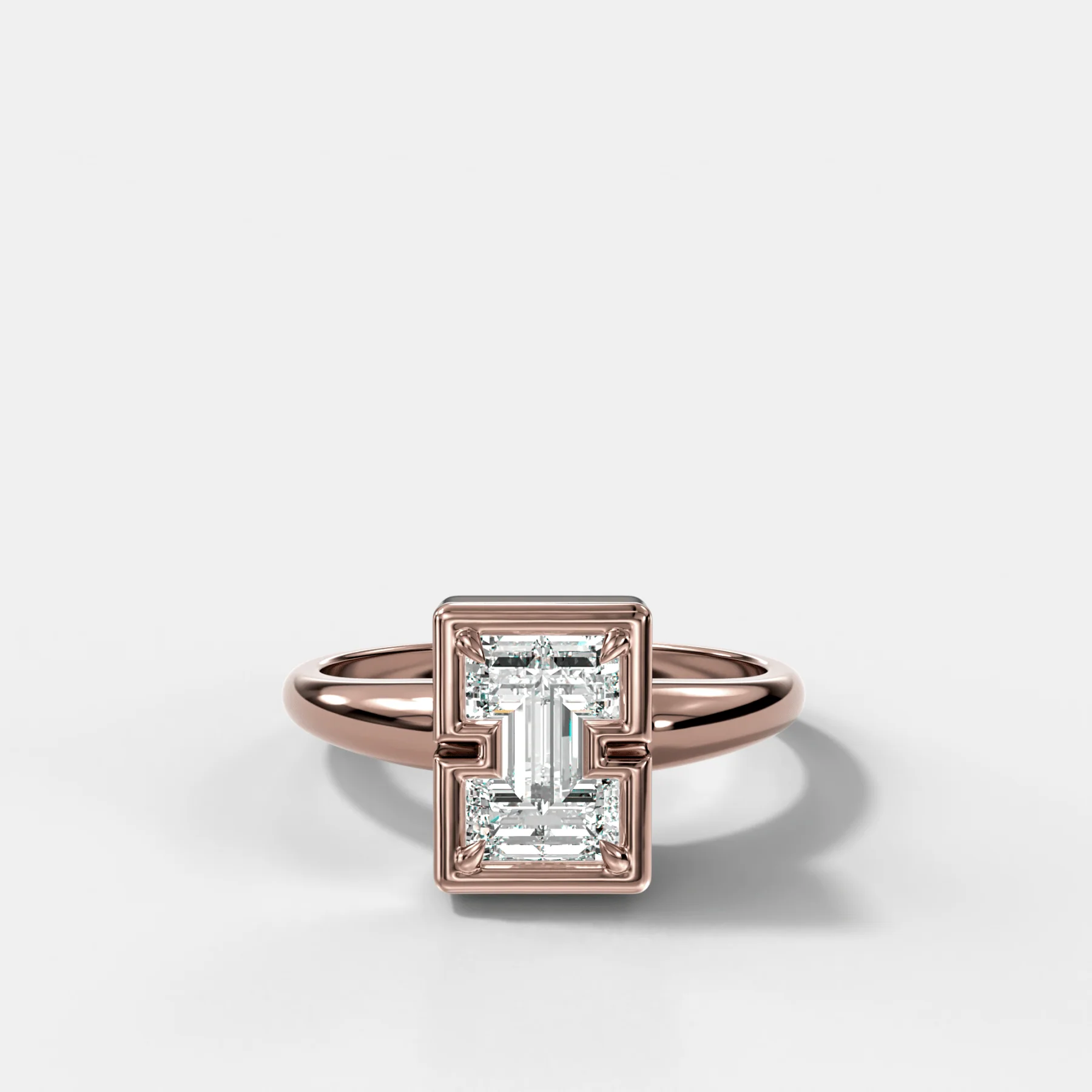 Club Diamond Initial Ring - Letter I - Image 4