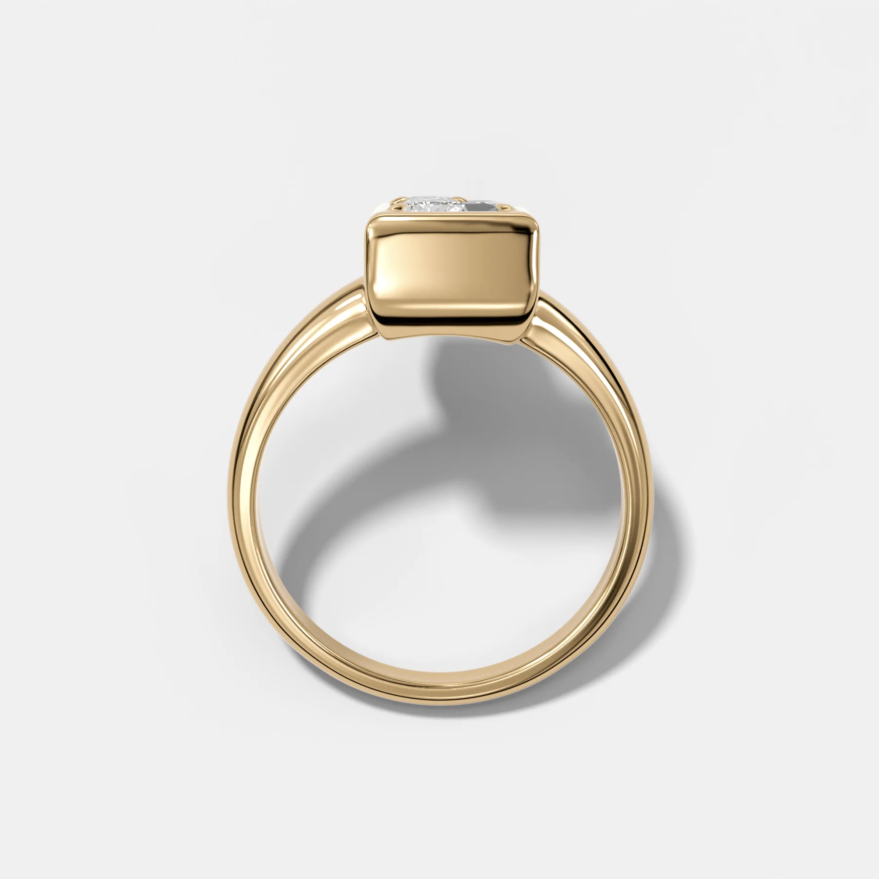 Club Diamond Initial Ring - Letter L - Image 2