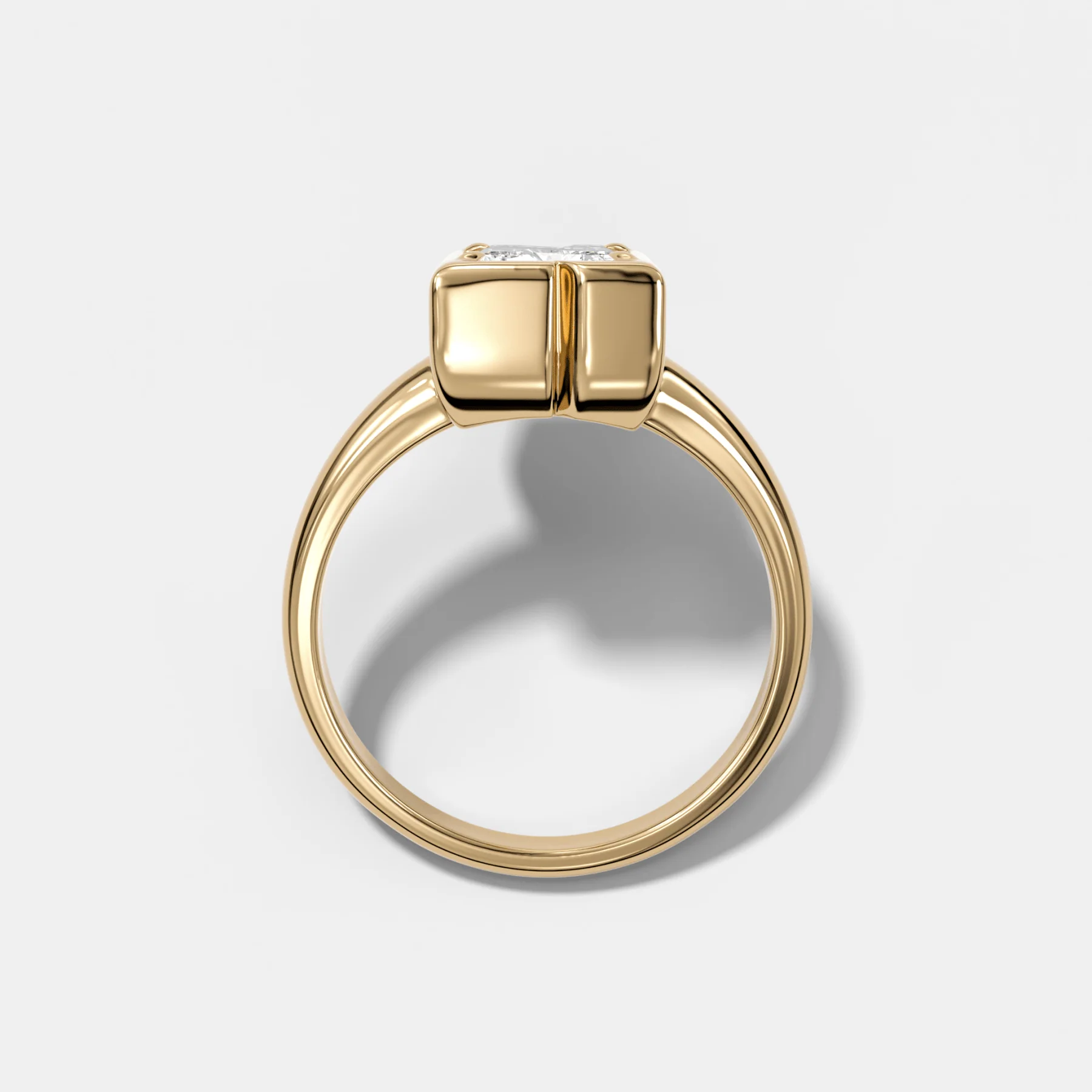 Club Diamond Initial Ring - Letter N - Image 2