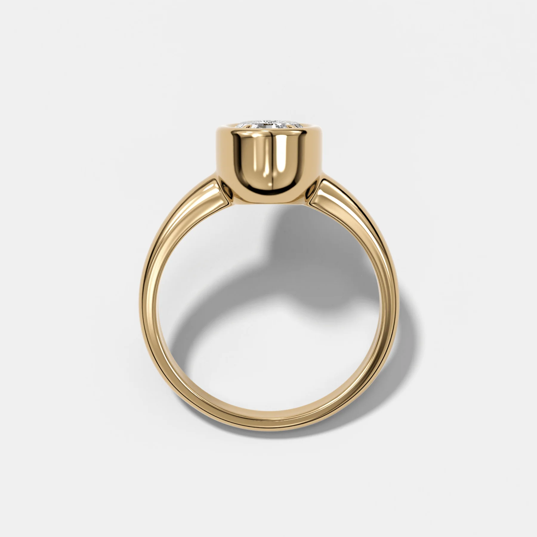 Club Diamond Initial Ring - Letter O - Image 2