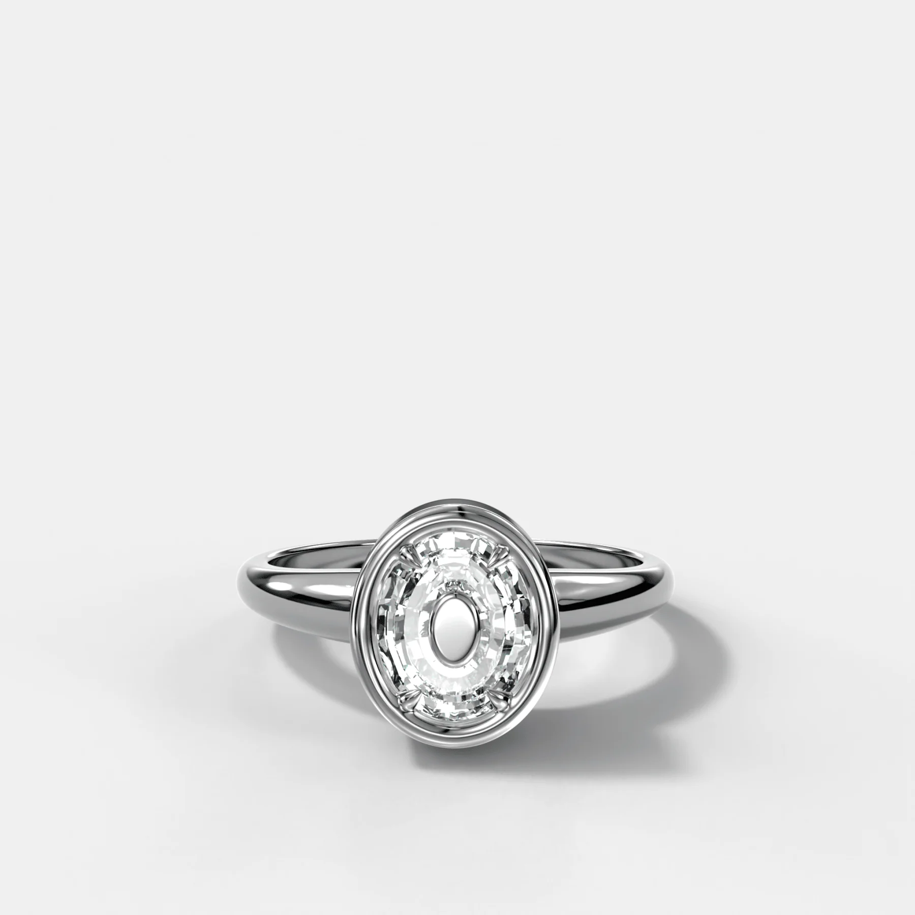 Club Diamond Initial Ring - Letter O - Image 3