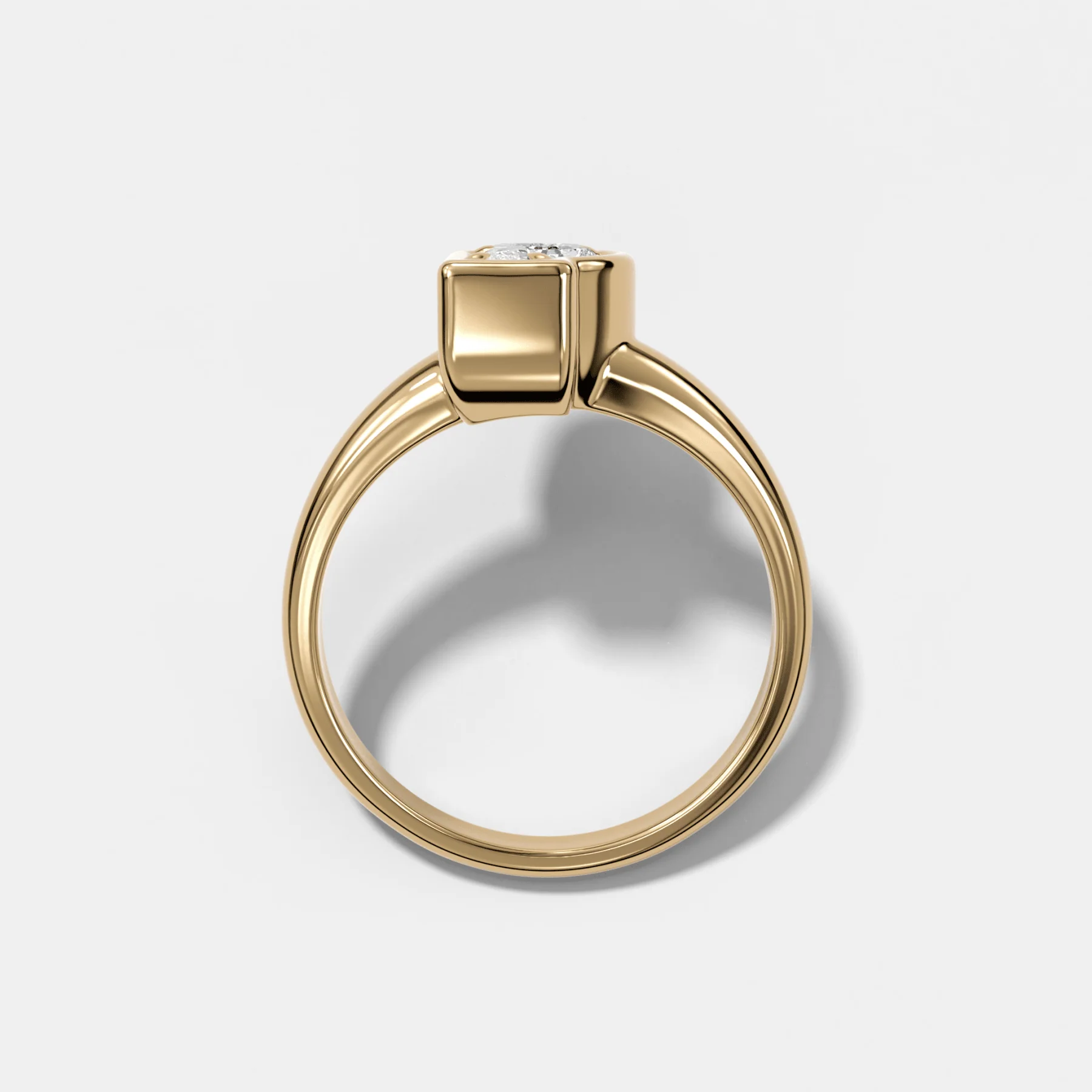 Club Diamond Initial Ring - Letter P - Image 2