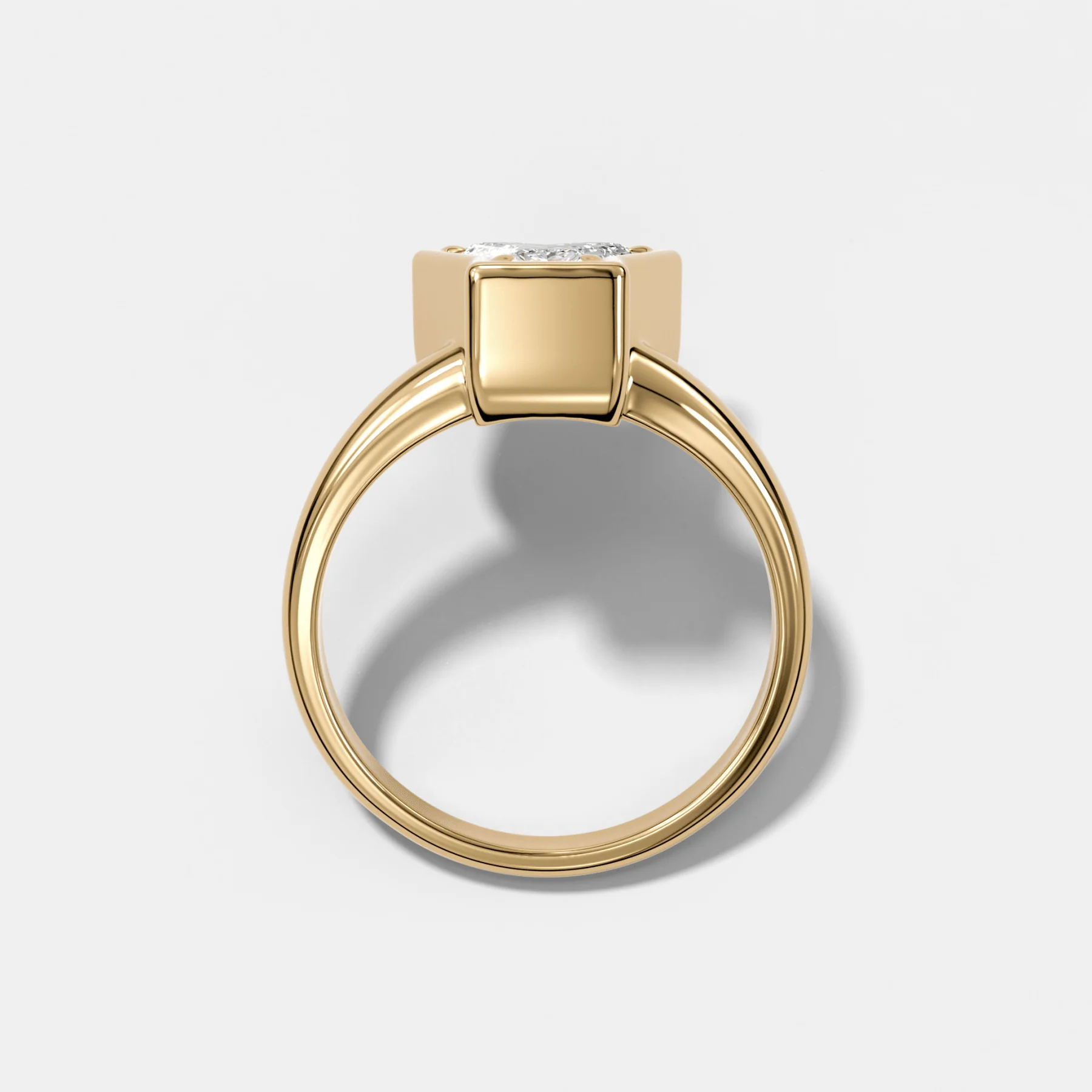 Club Diamond Initial Ring - Letter Y - Image 2