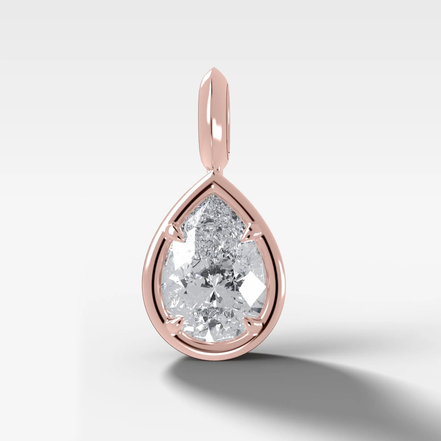 Club Pear Attachable Diamond Pendant - Image 4