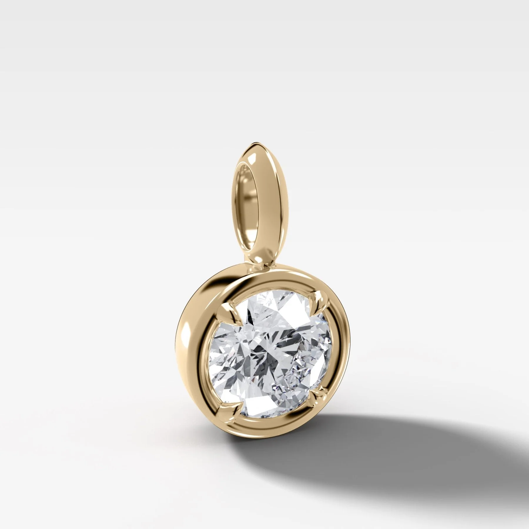 Club Round Attachable Diamond Pendant - Image 2