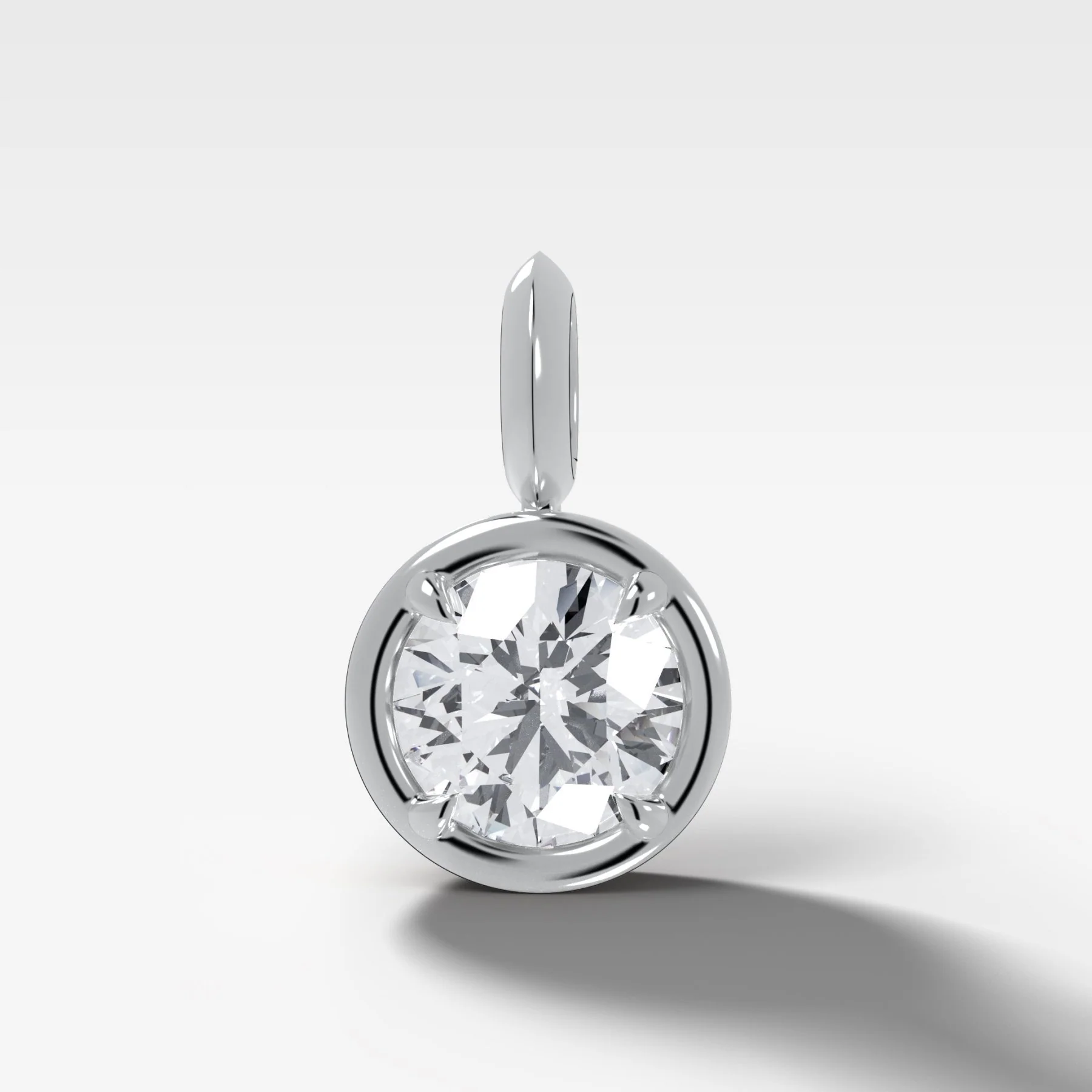 Club Round Attachable Diamond Pendant - Image 3
