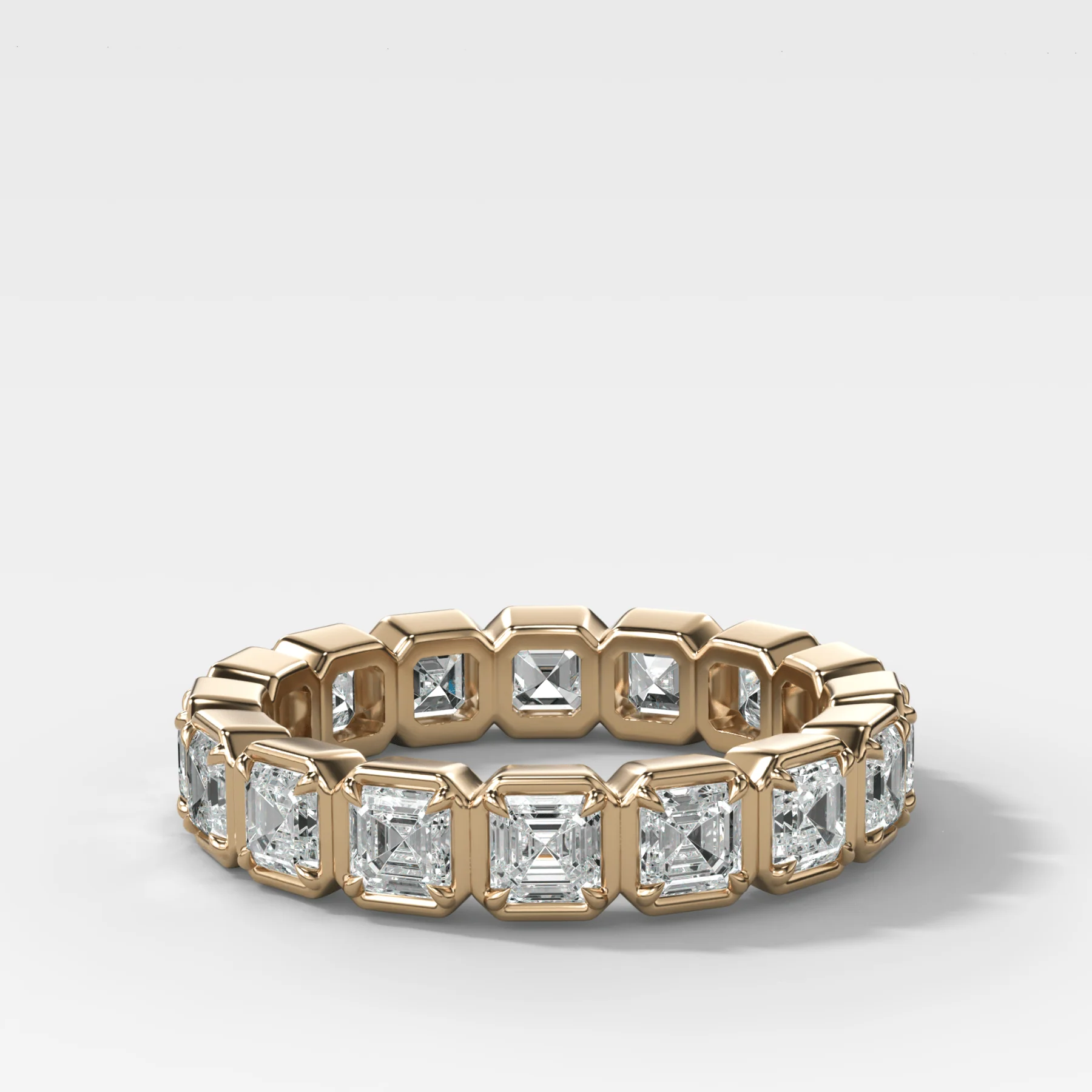 Club Set Eternity Band With Asscher Cuts