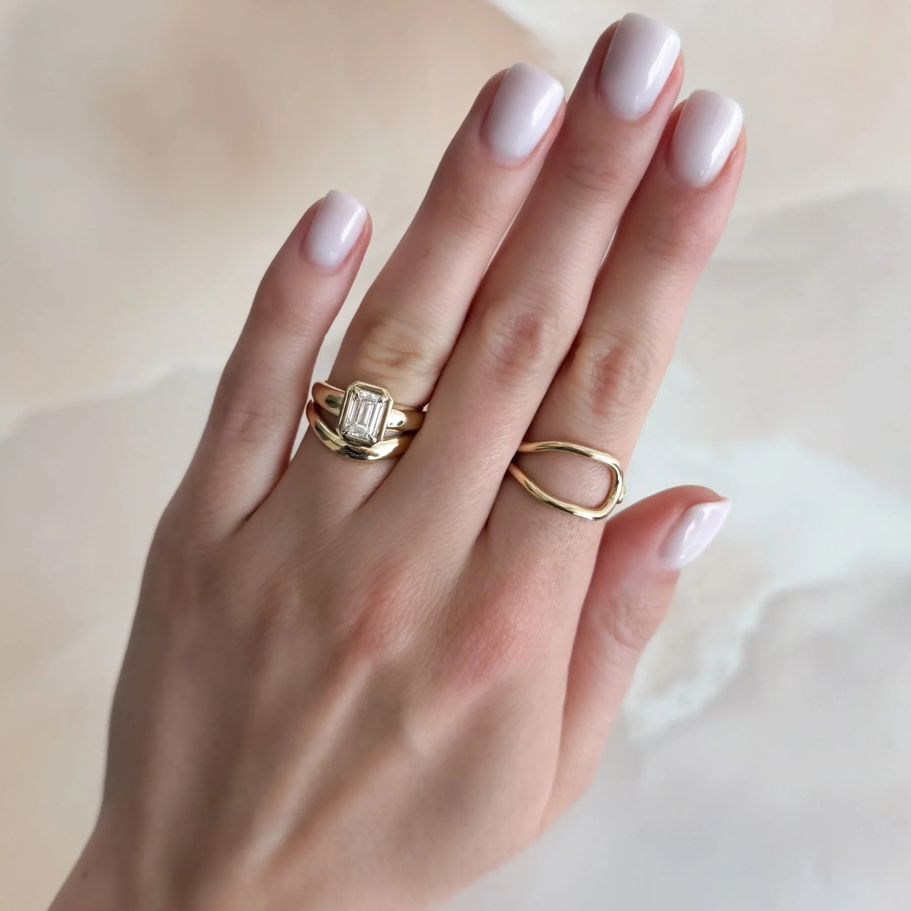 Contoured Wedding Band - Image 8