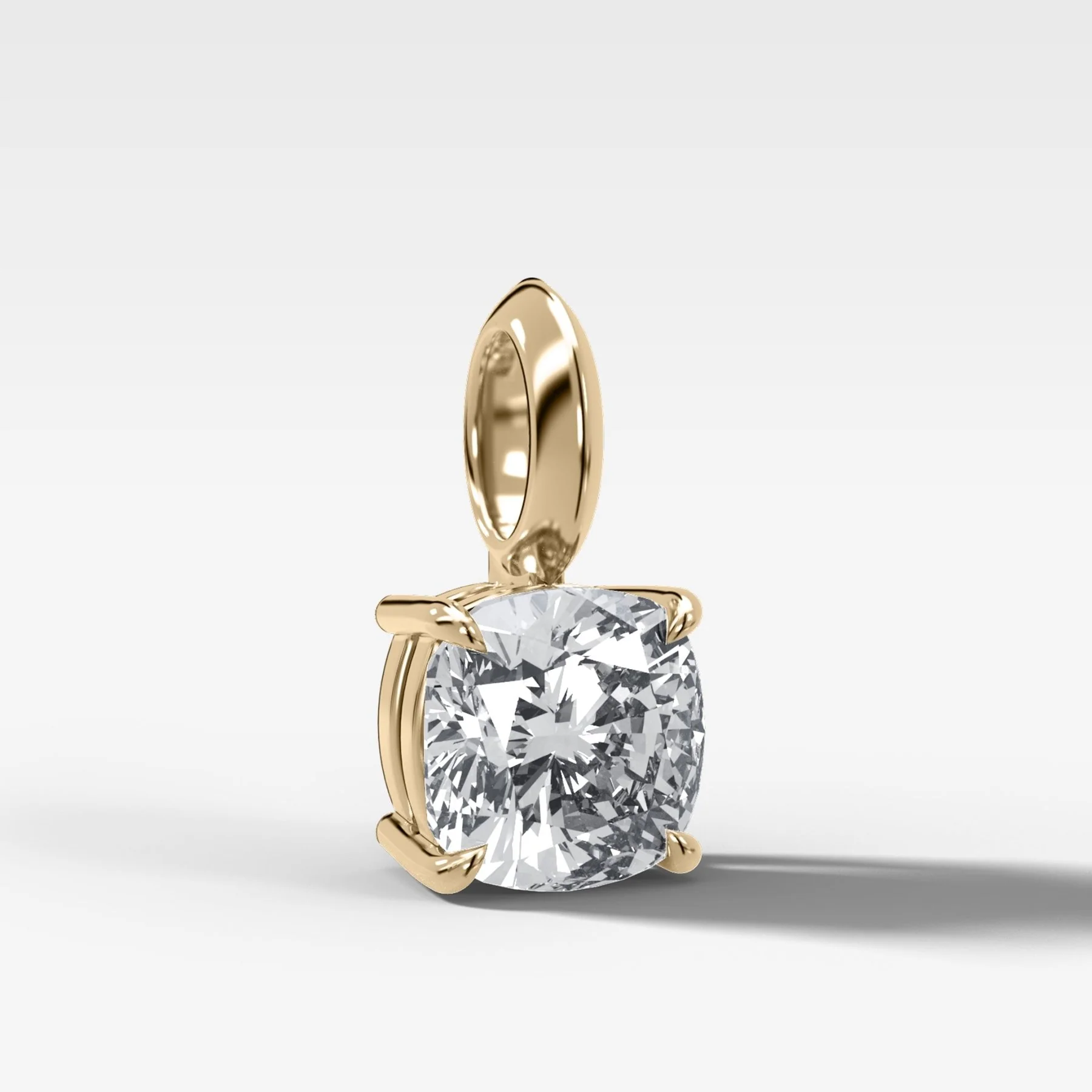 Classic Cushion Attachable Diamond Pendant - Image 2