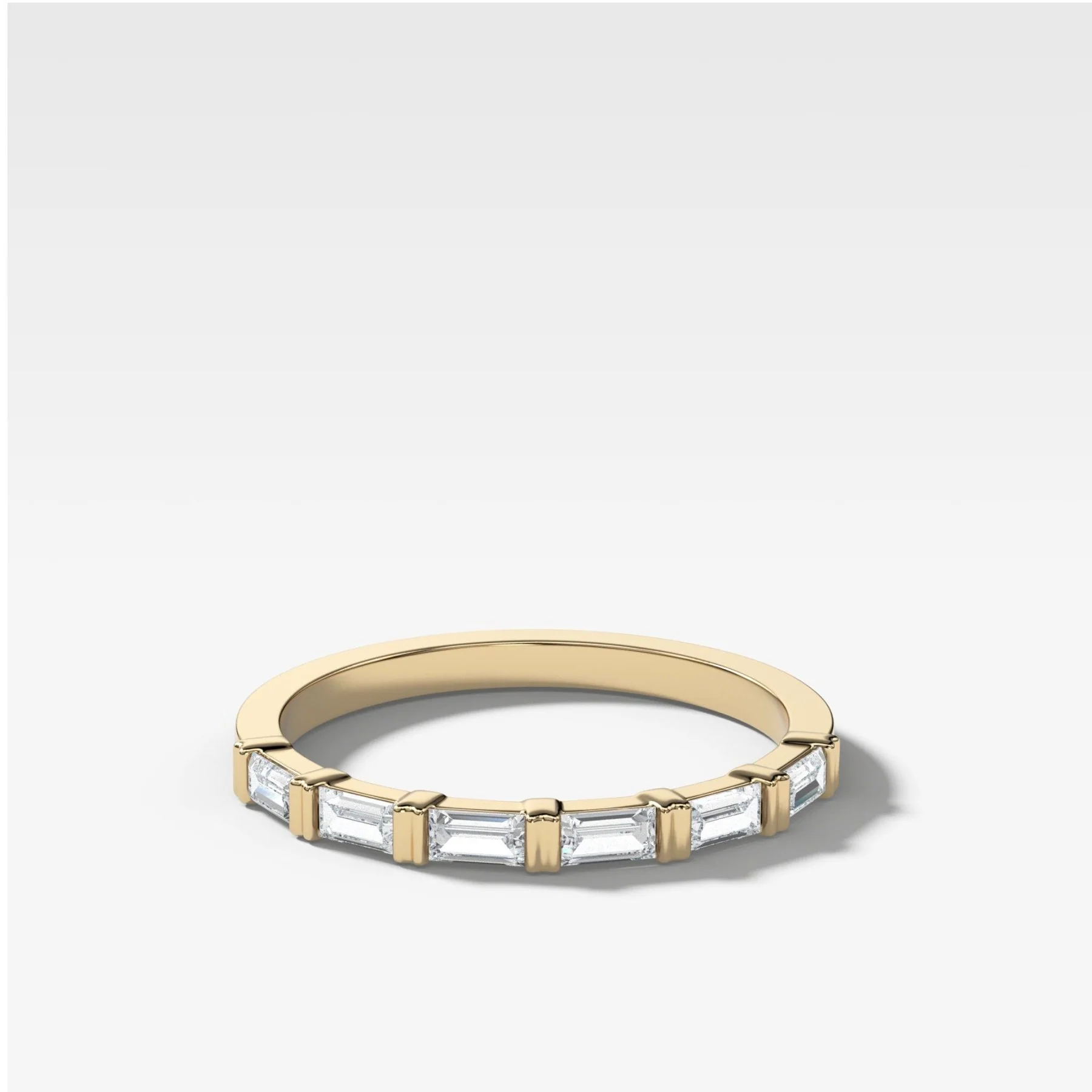 Dainty Baguette Wedding Band