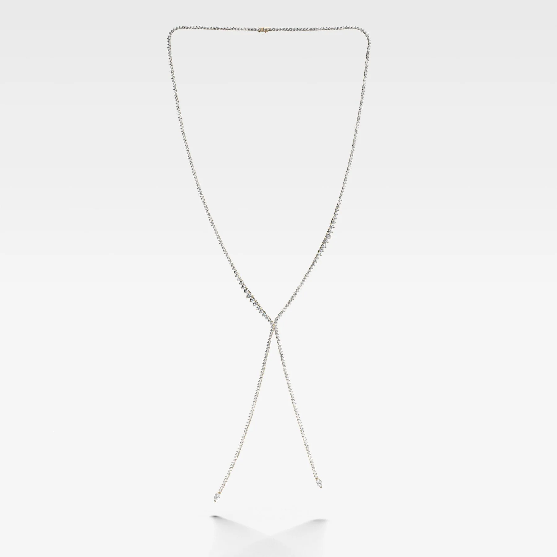 Diamond Bolo Lariat Necklace (14.50 carat) - Image 3