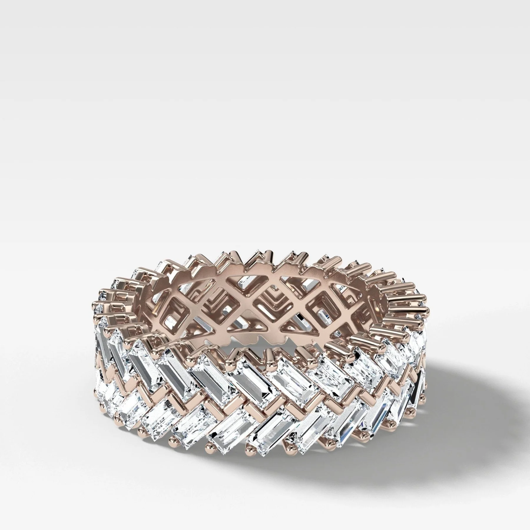 Double Row Baguette Eternity Band - Image 3