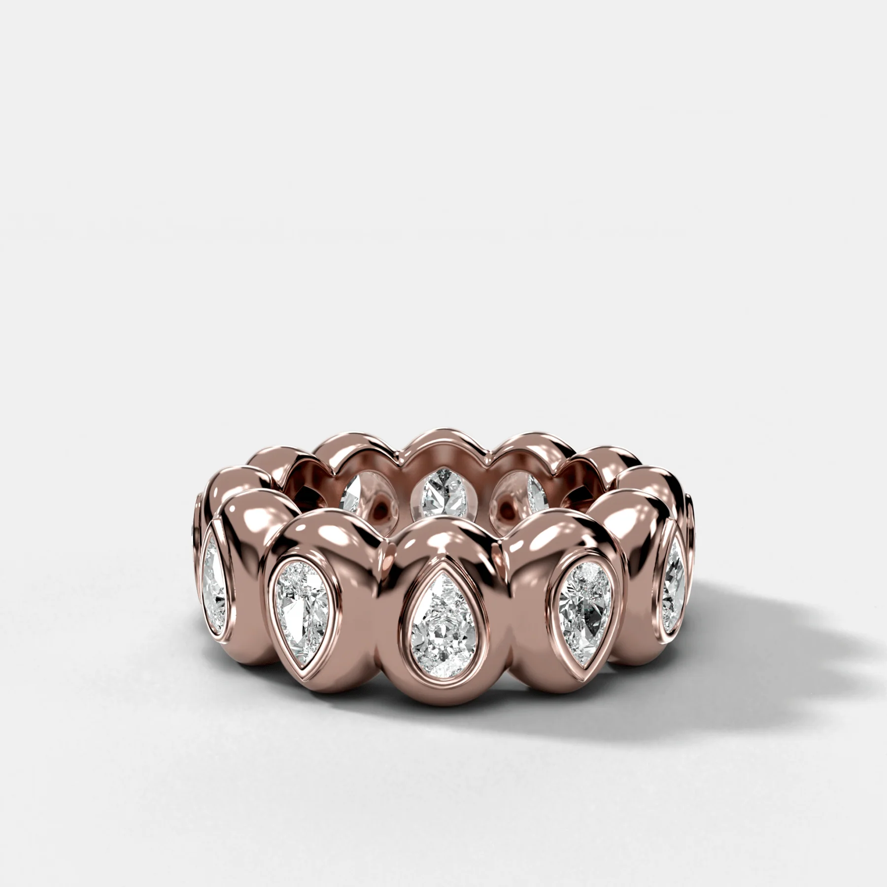 Egg Pear Eternity Band - Image 3