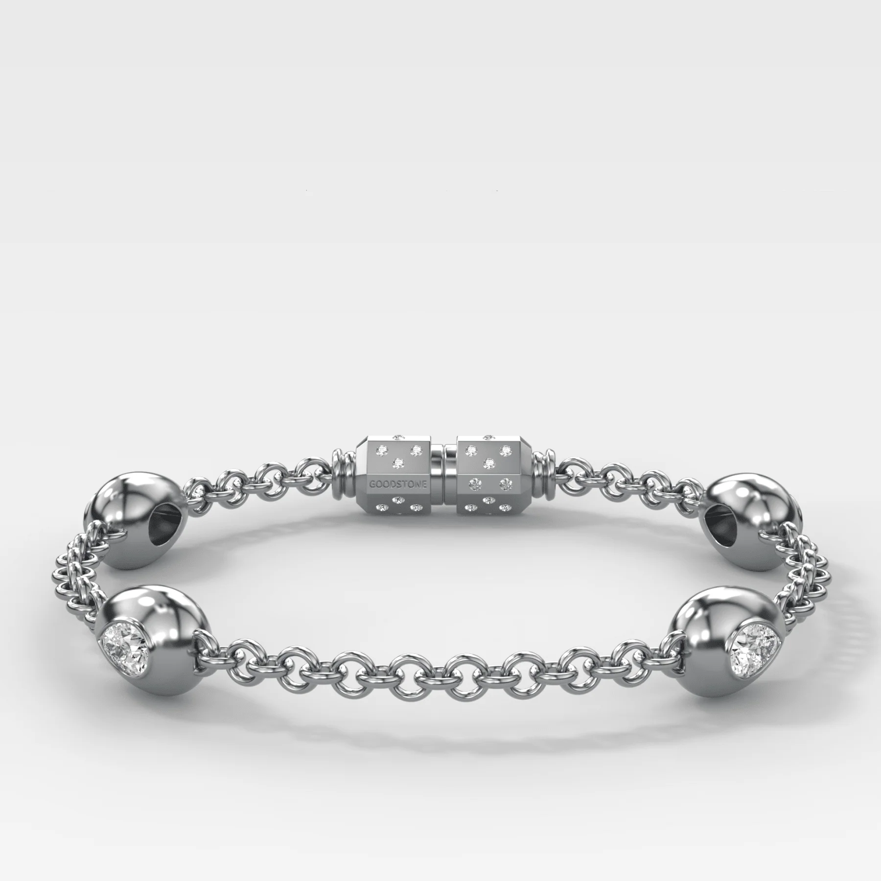Egg Drop Bracelet with Pear Cut Diamond - Image 2