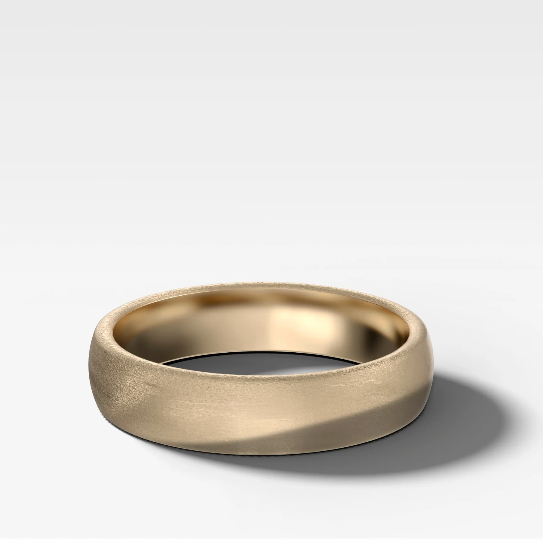 European Style Matte Wedding Band 5mm