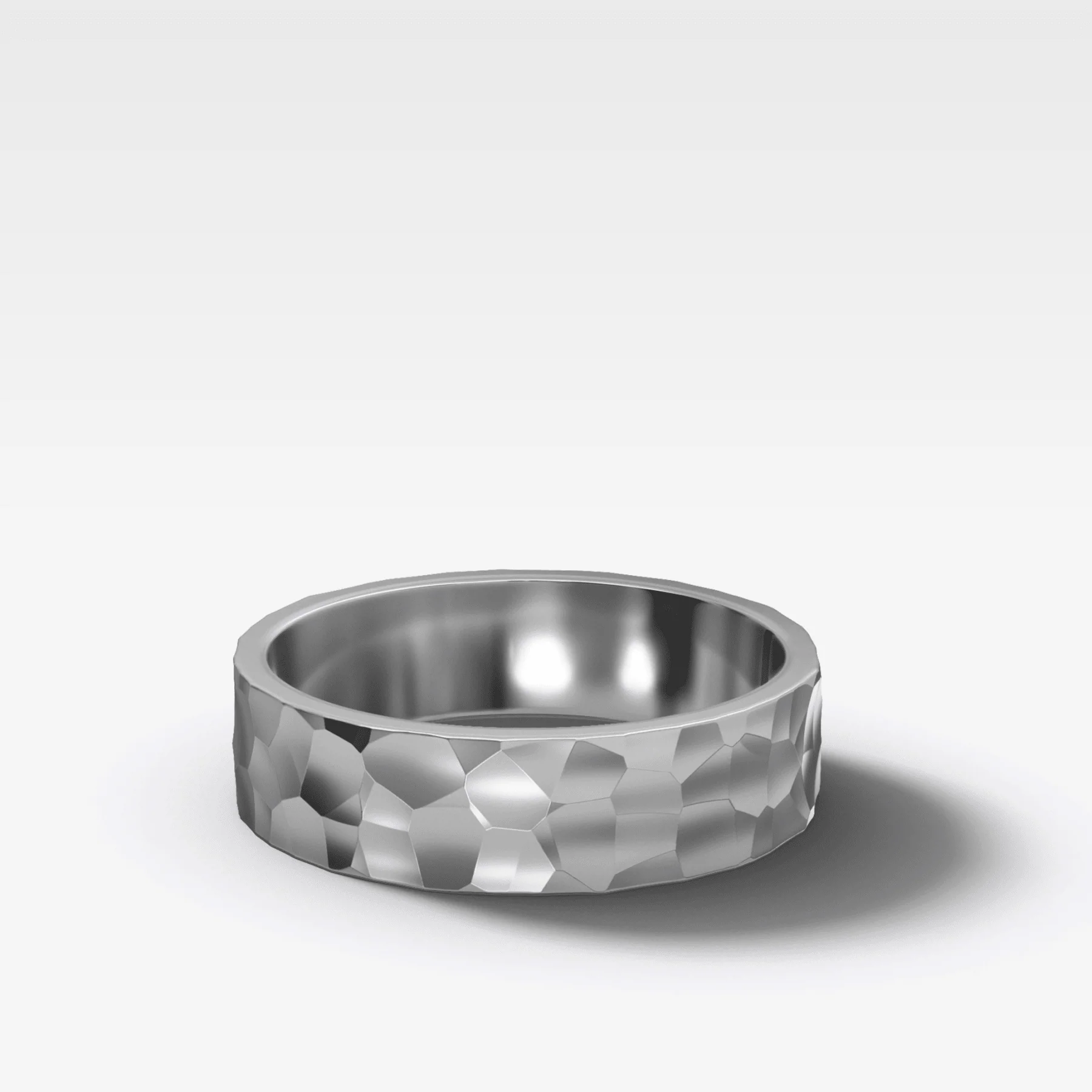 Finest Hammered Wedding Band 5mm - Image 2
