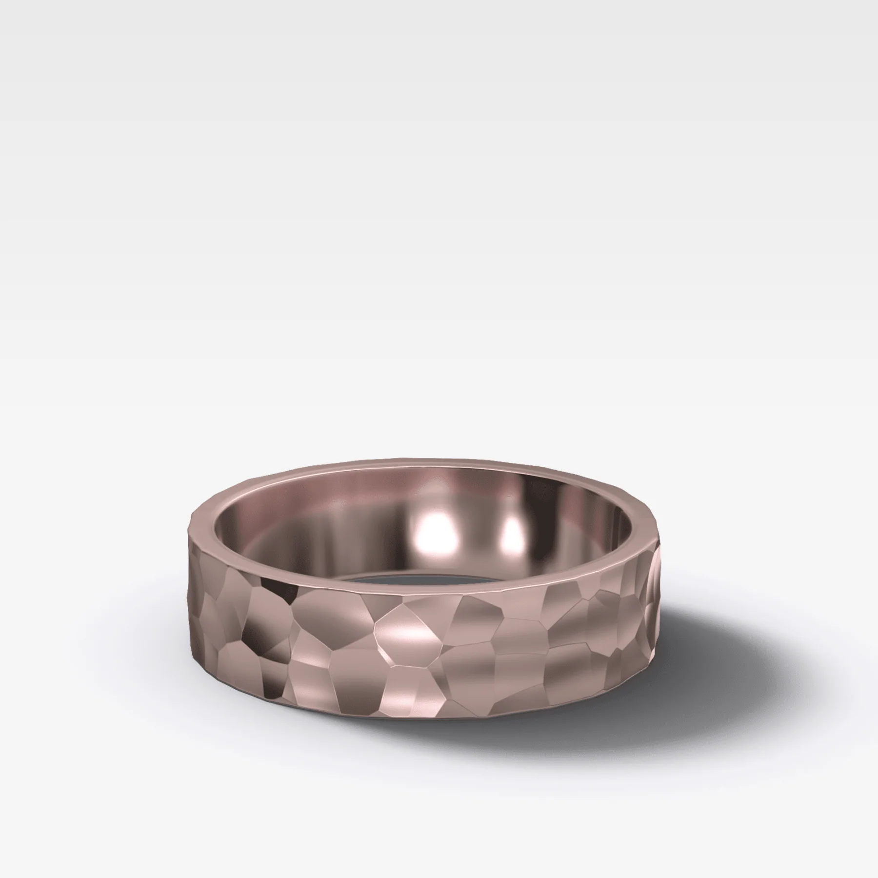 Finest Hammered Wedding Band 5mm - Image 3