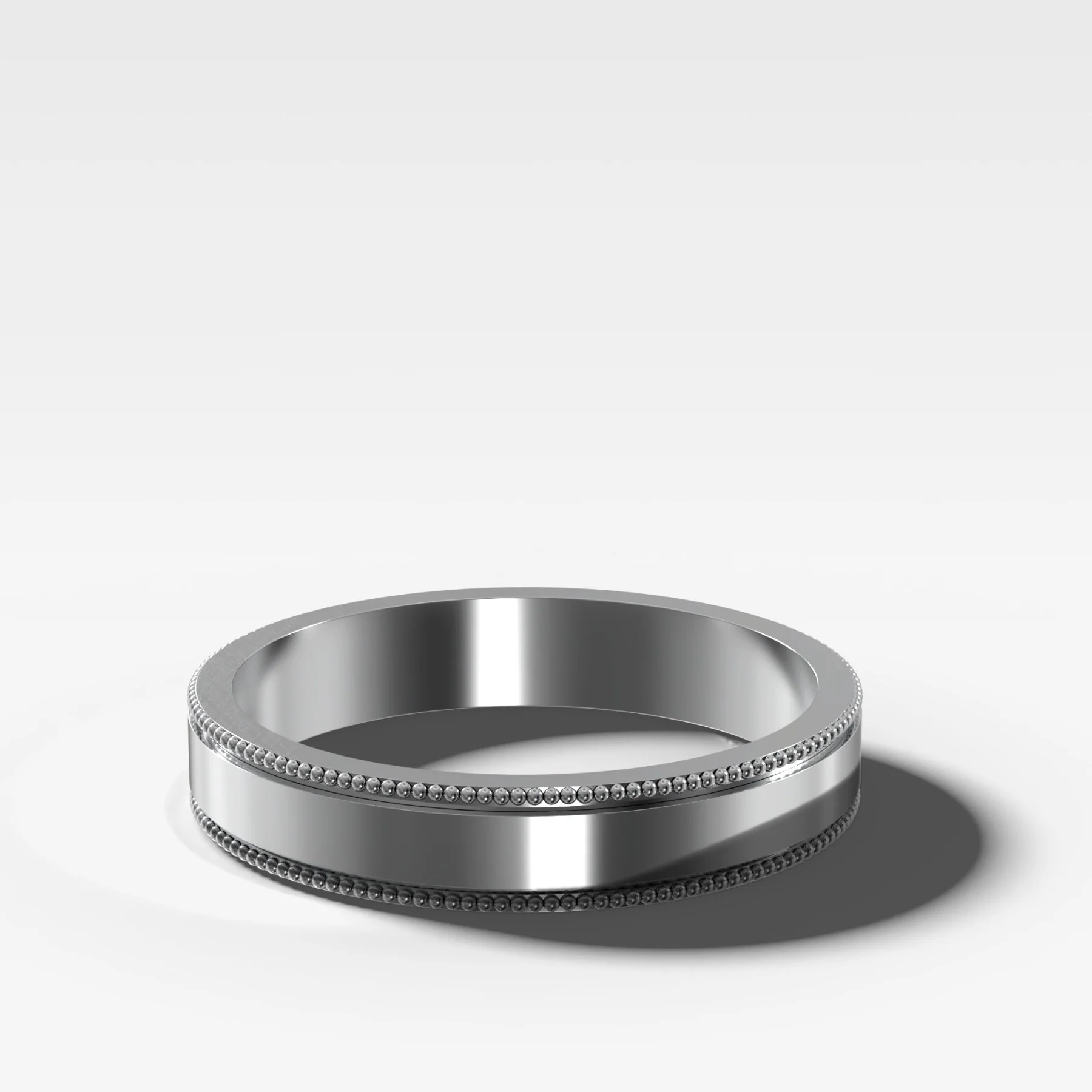 Finest Milgrain Wedding Band 4mm - Image 2