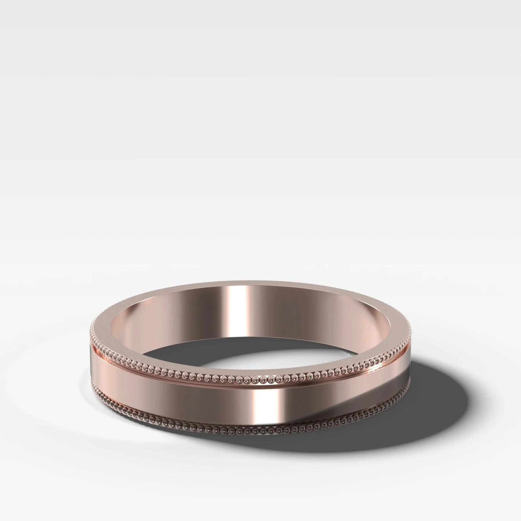 Finest Milgrain Wedding Band 4mm - Image 3