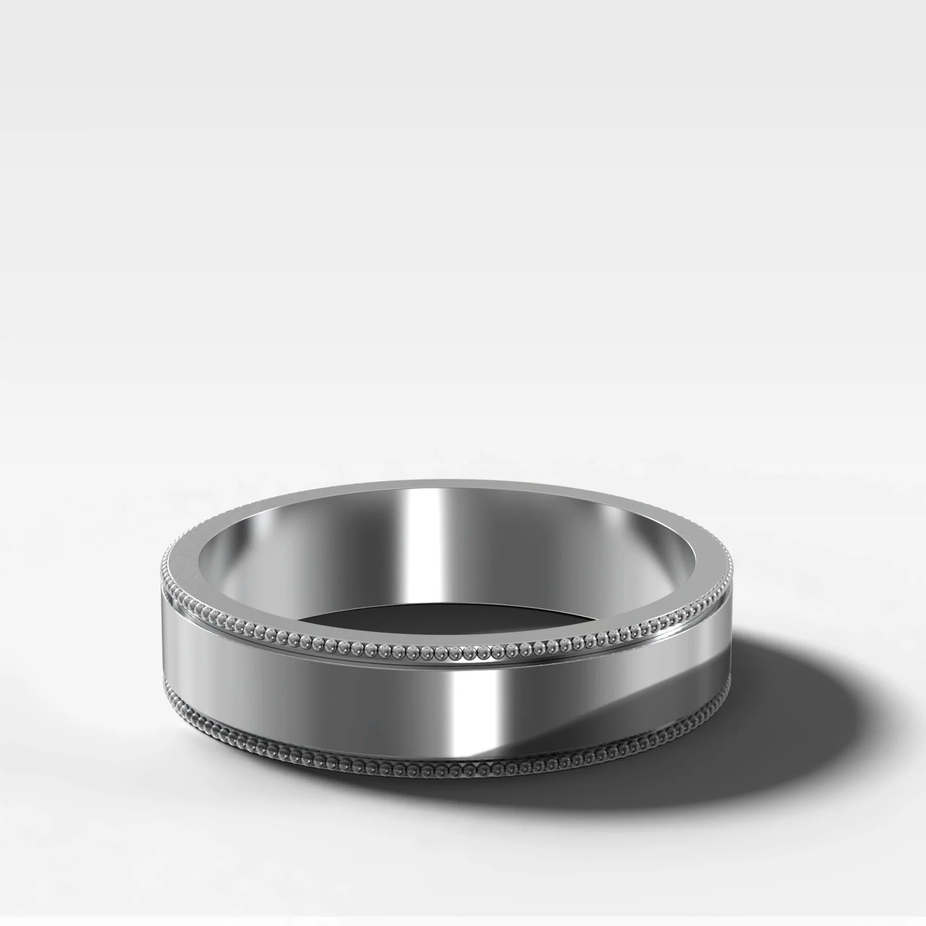 Finest Milgrain Wedding Band 5mm - Image 2