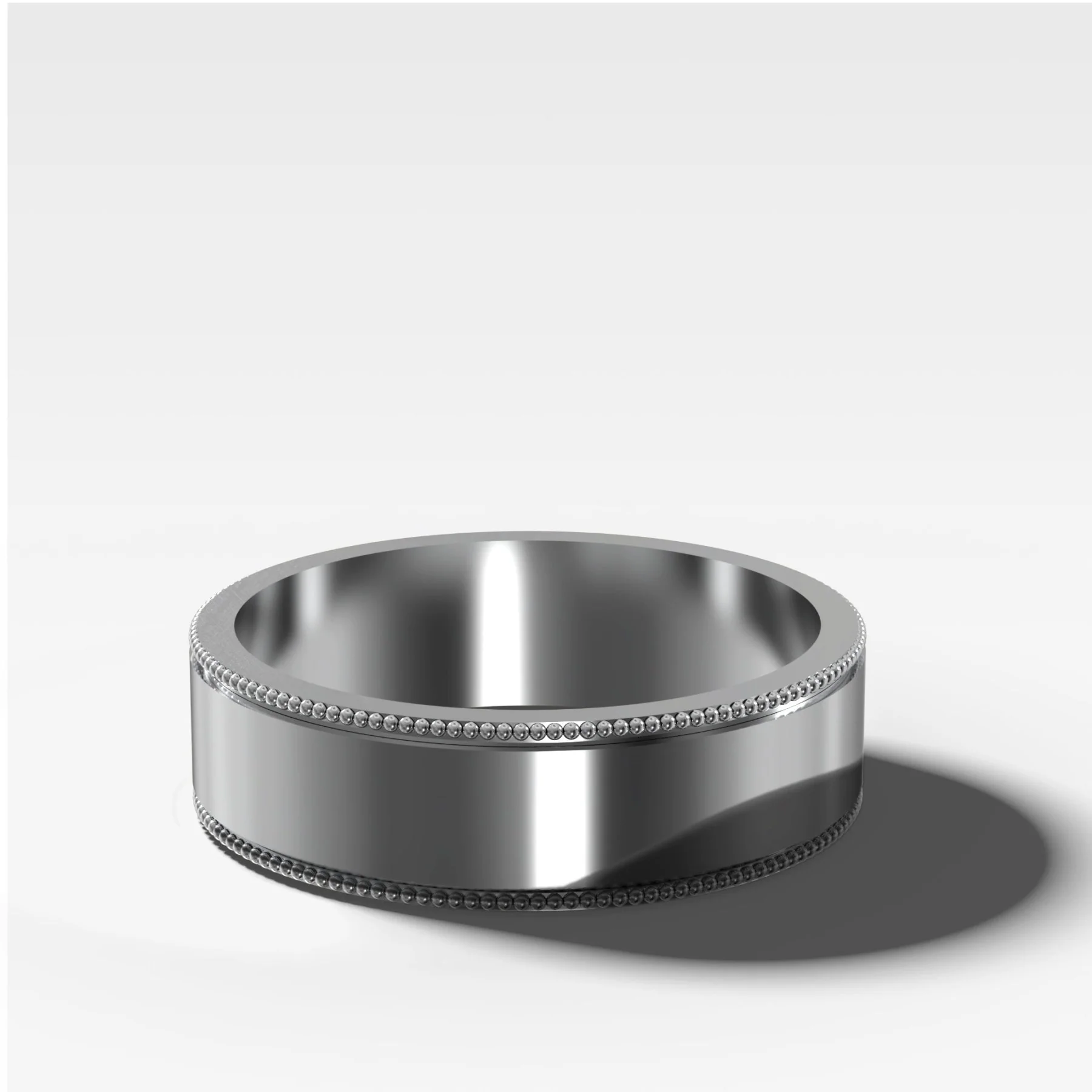 Finest Milgrain Wedding Band 6mm - Image 2
