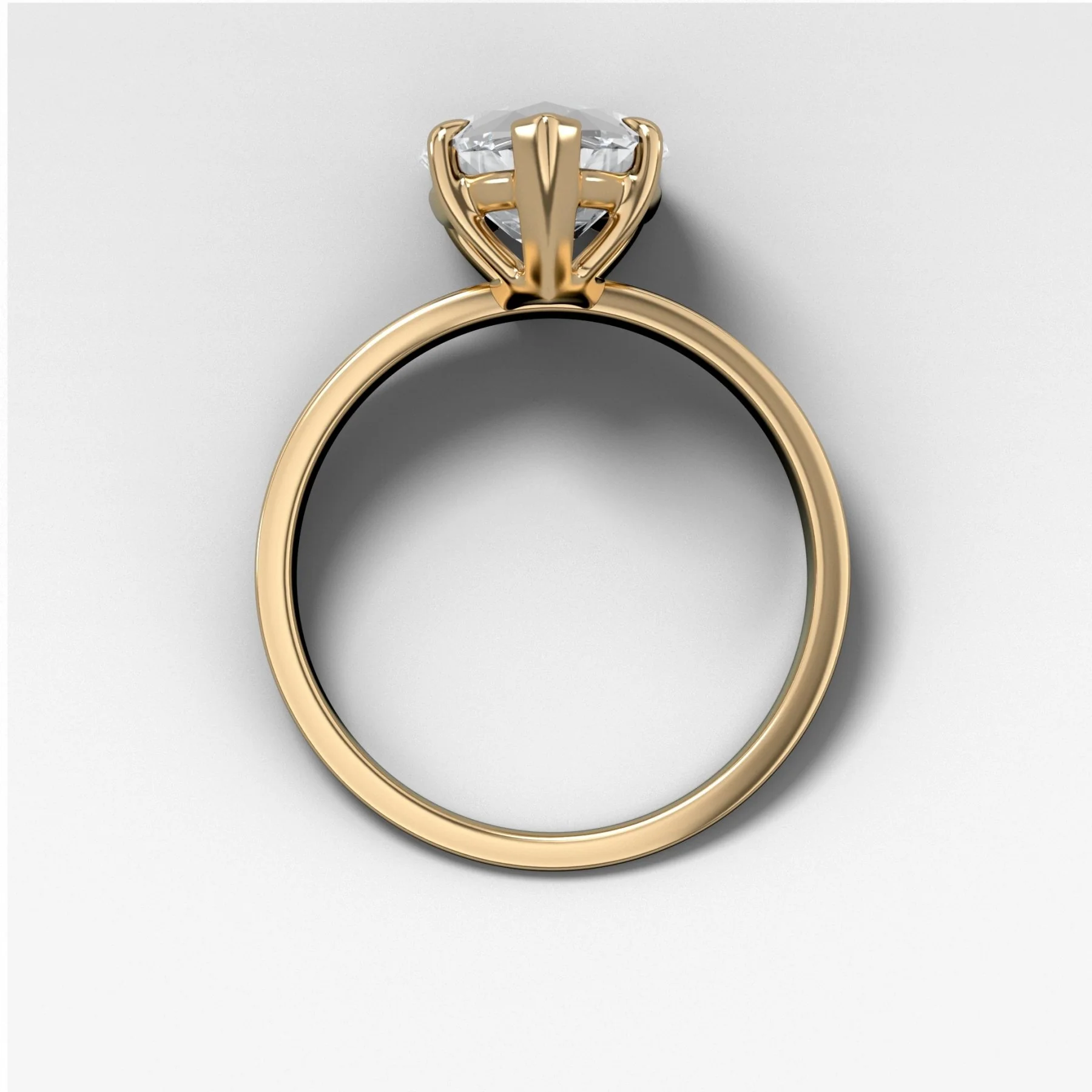 Finest Solitaire Engagement Ring With Marquise Cut Diamond - Image 2