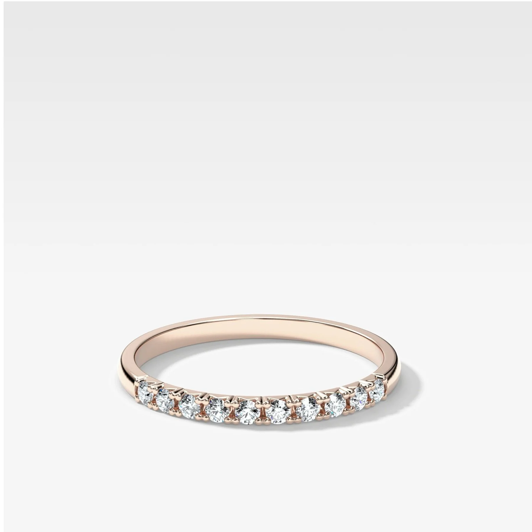 French Pavé Wedding Band - Image 4