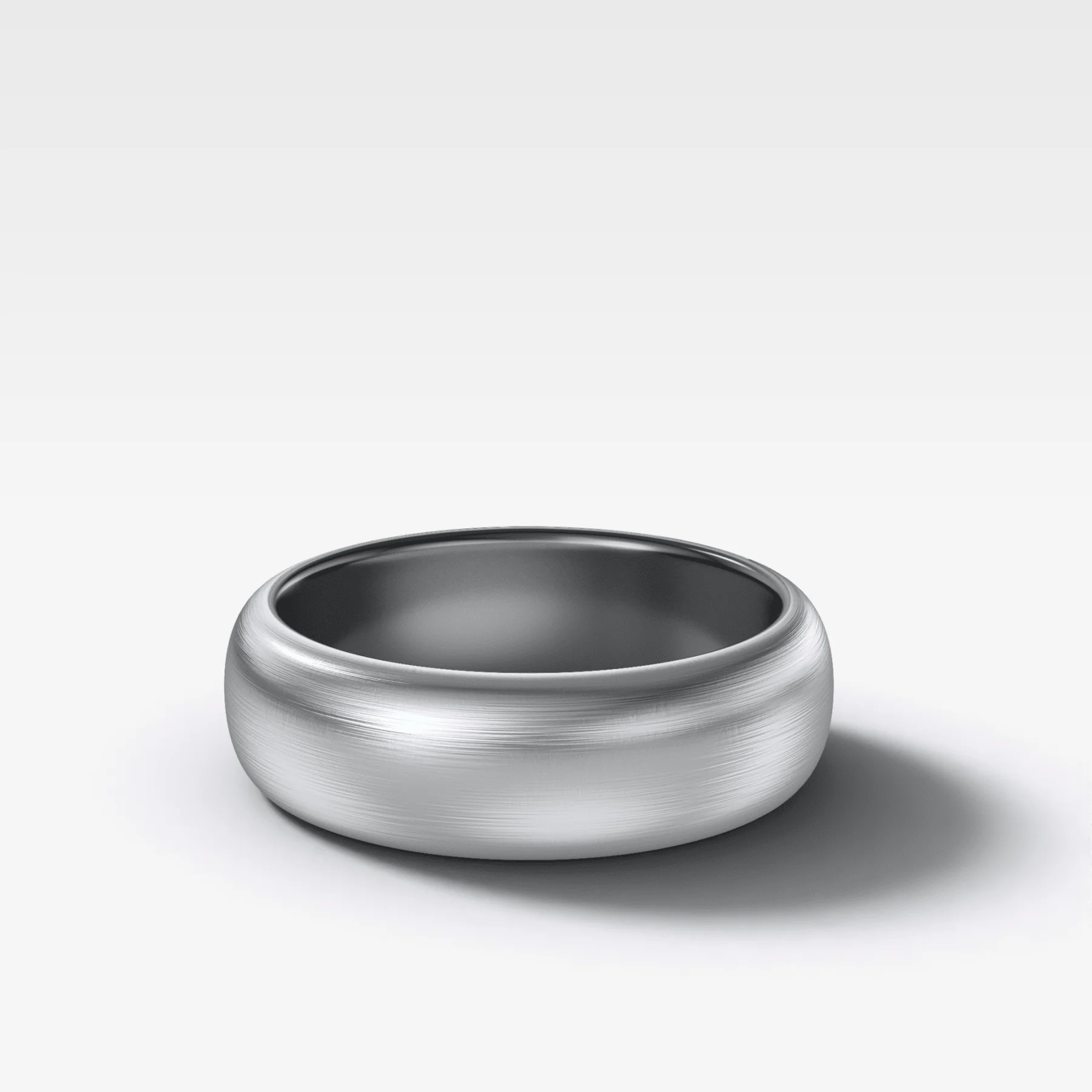 Harper Brushed Wedding Band 6mm - Image 2